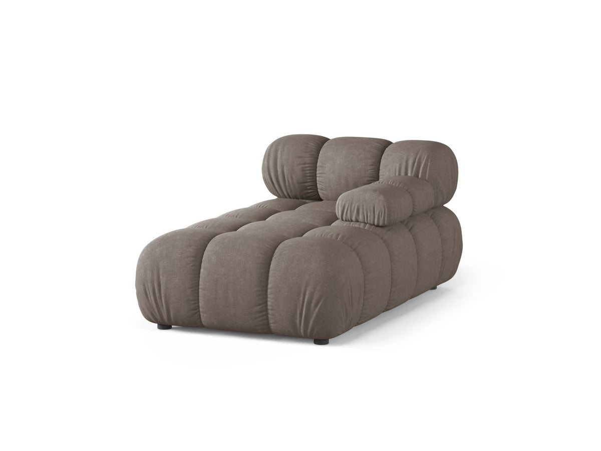 1-Sitzer Chaise Longue rechts Bellis in Cappuccino-Liberty präsentiert im Onlineshop von KAQTU Design AG. Modulares Sofa ist von Micadoni