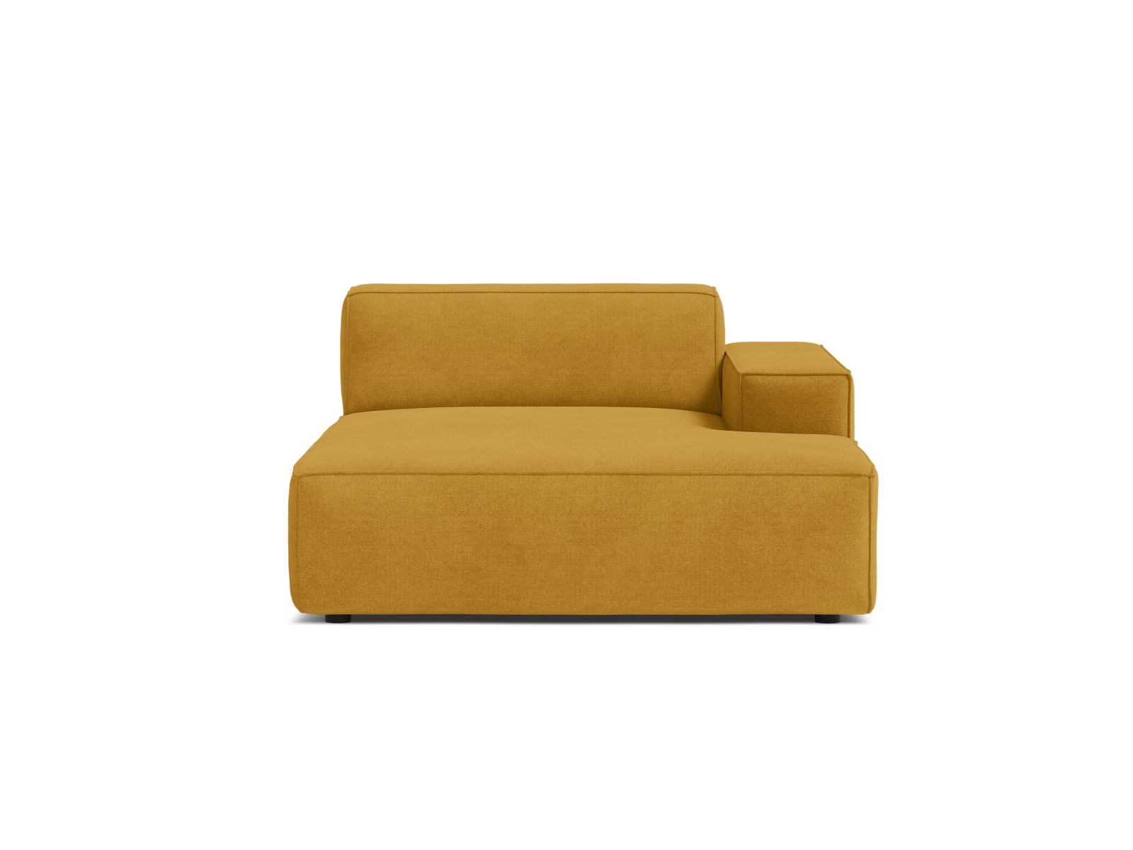 1-Sitzer Chaise Longue Rechts Jodie in Yellow-Liberty präsentiert im Onlineshop von KAQTU Design AG. Modulares Sofa ist von Micadoni