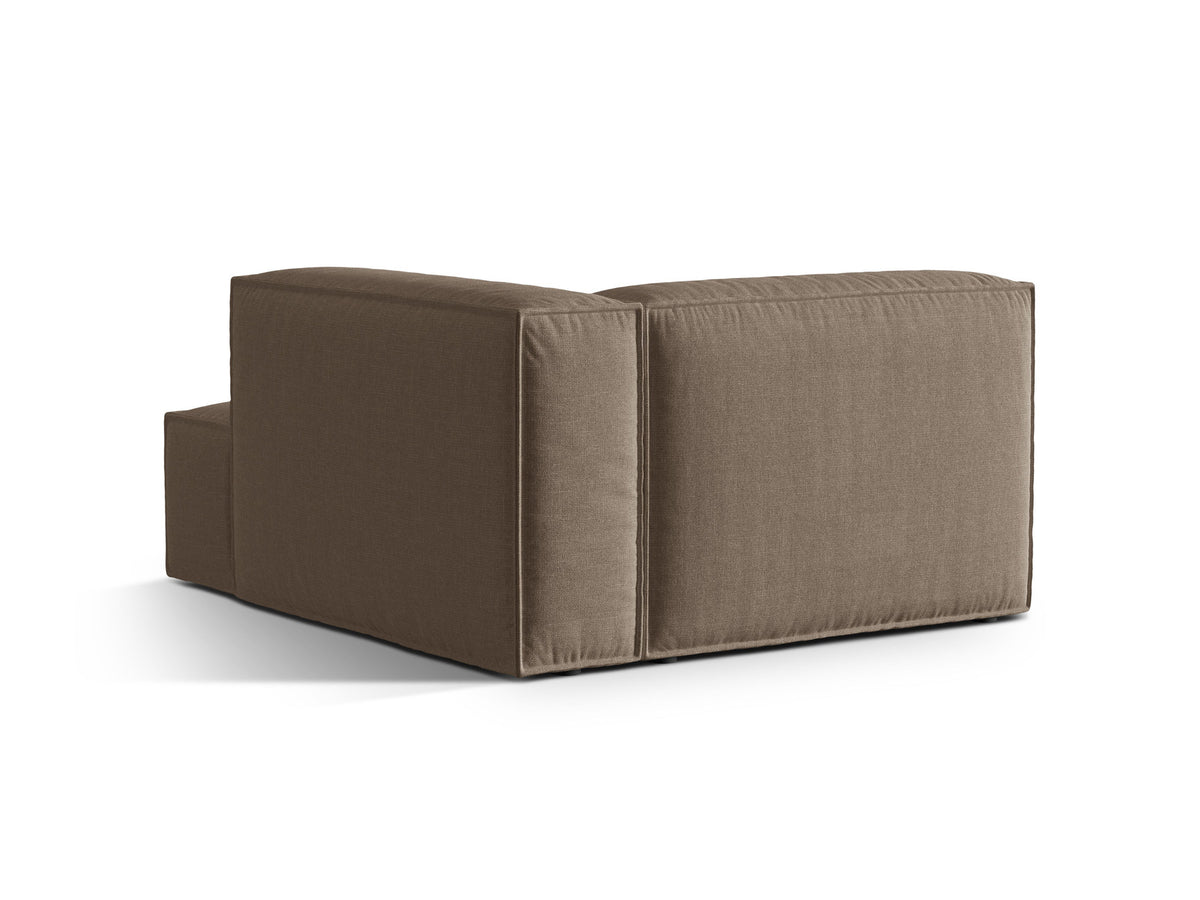 1-Sitzer Modul Chaise Longue Rechts Nuria in Cappuccino-Liberty präsentiert im Onlineshop von KAQTU Design AG. Modulares Sofa ist von Micadoni
