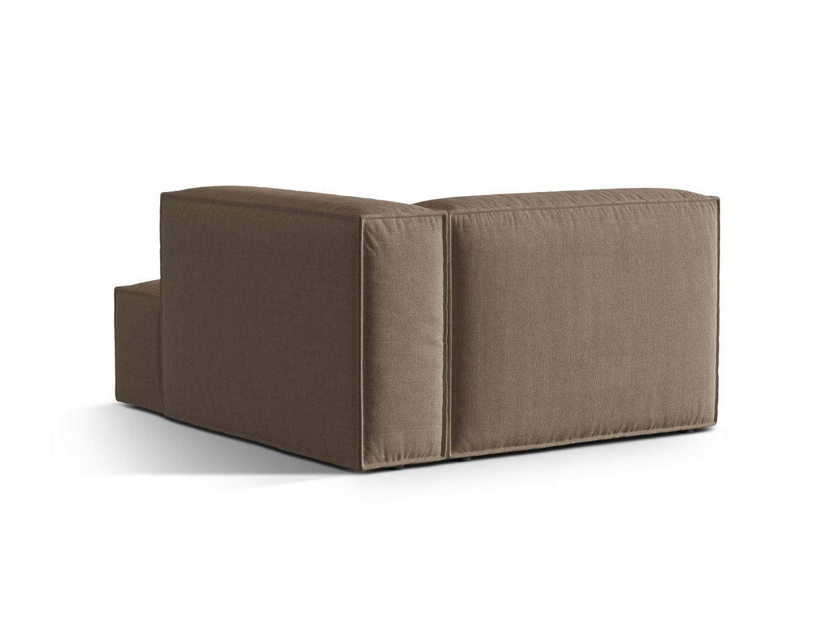 1-Sitzer Modul Chaise Longue Rechts Nuria in Cappuccino-Liberty präsentiert im Onlineshop von KAQTU Design AG. Modulares Sofa ist von Micadoni