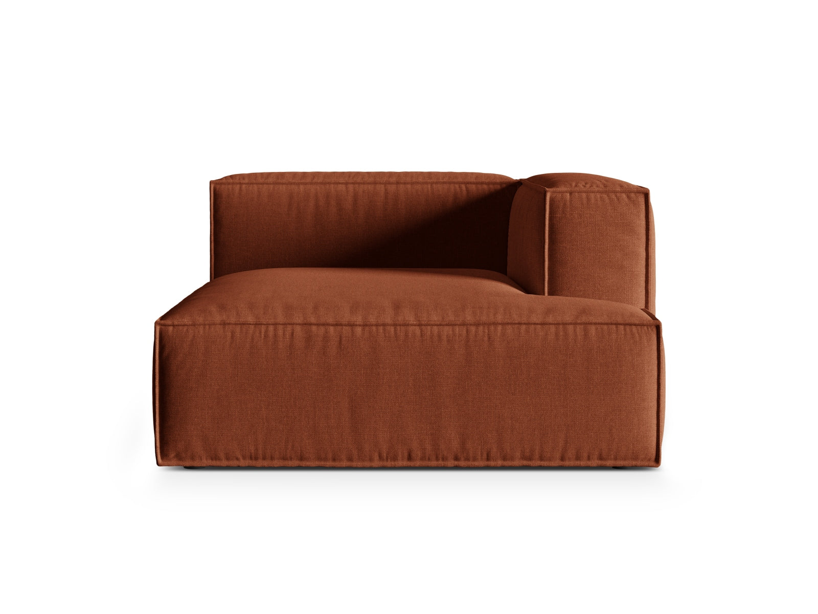 Nuria Modular Chaise Longue rechts  1 Sitzer in Brick präsentiert im Onlineshop von KAQTU Design AG. Modulares Sofa ist von Micadoni