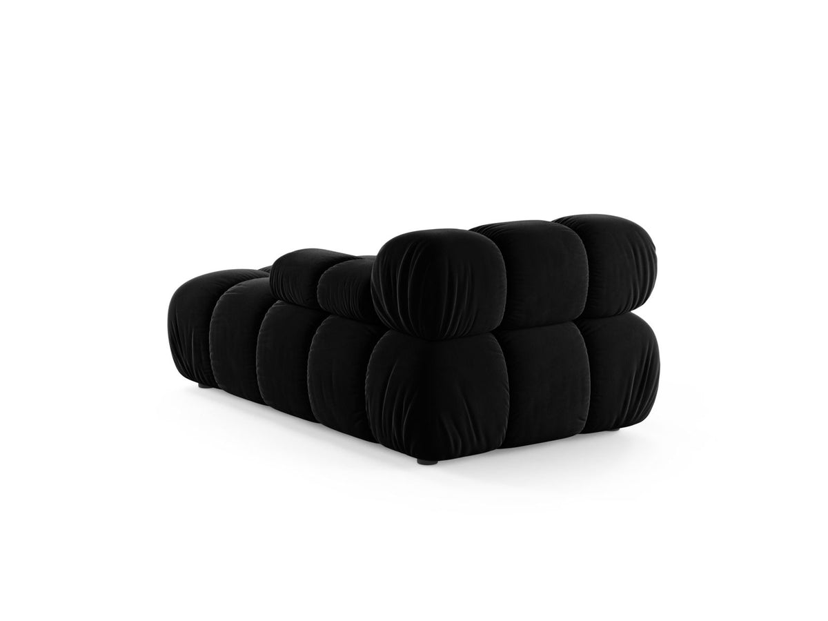 1-Sitzer Chaise Longue rechts Bellis in Black-Venus präsentiert im Onlineshop von KAQTU Design AG. Modulares Sofa ist von Micadoni
