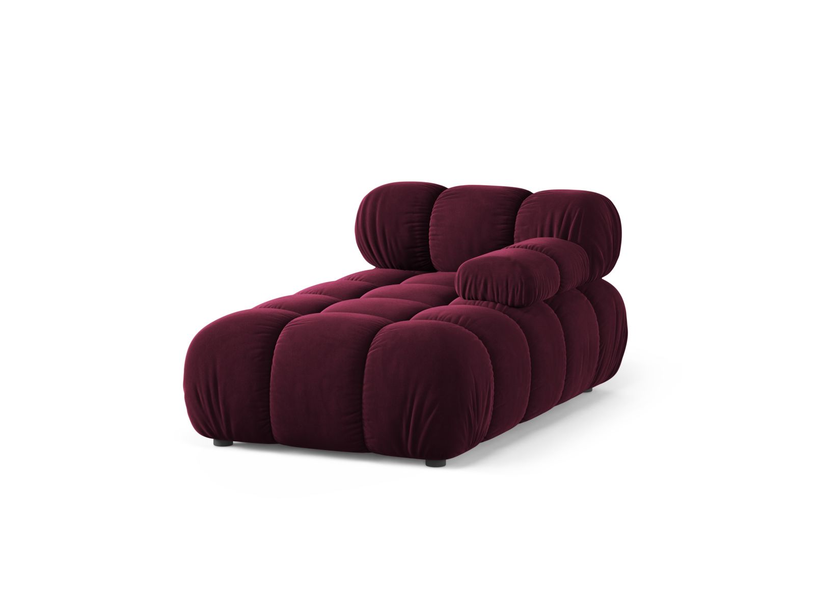 1-Sitzer Chaise Longue rechts Bellis in Burgundy-Venus präsentiert im Onlineshop von KAQTU Design AG. Modulares Sofa ist von Micadoni