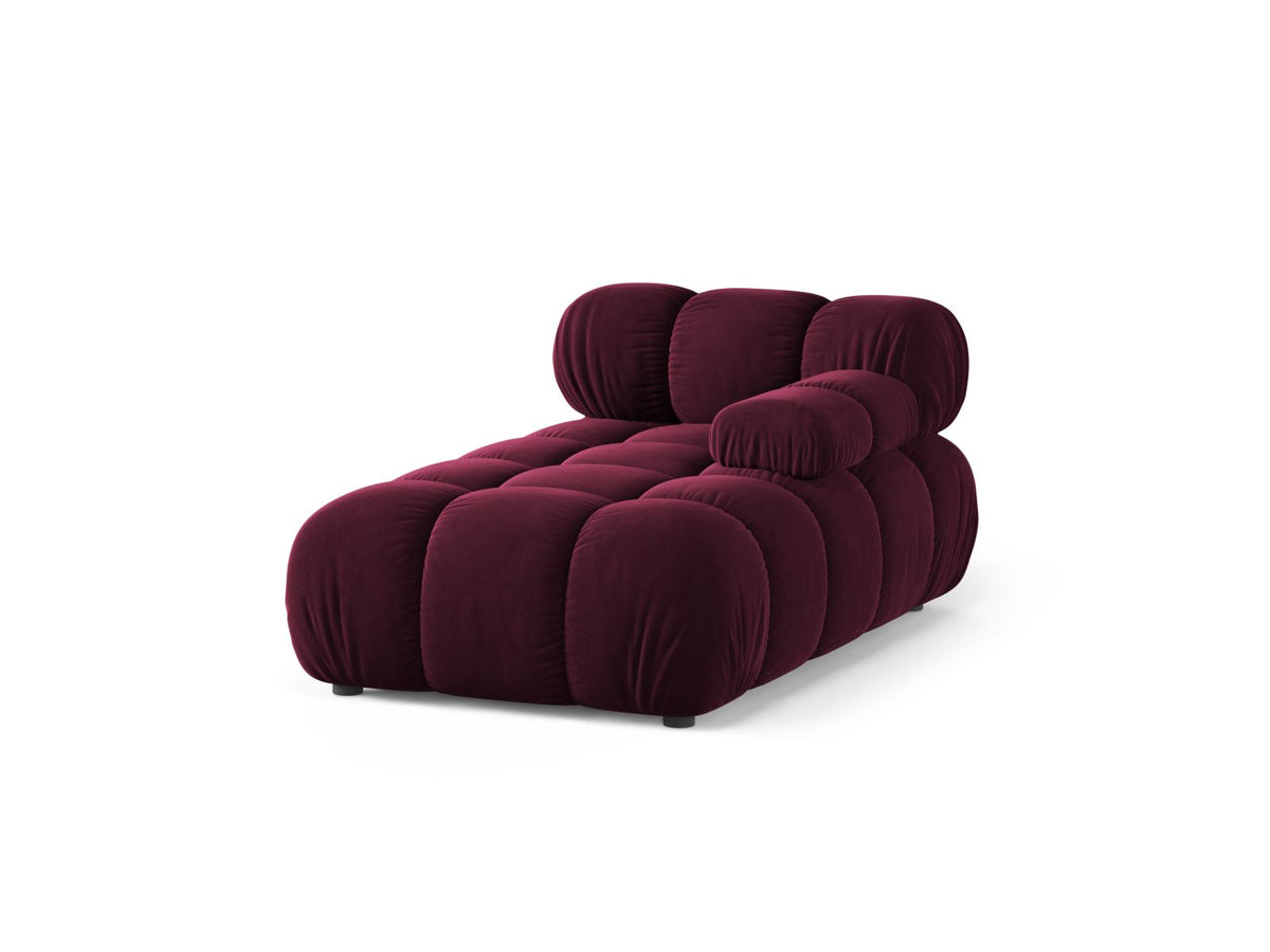 1-Sitzer Chaise Longue rechts Bellis in Burgundy-Venus präsentiert im Onlineshop von KAQTU Design AG. Modulares Sofa ist von Micadoni