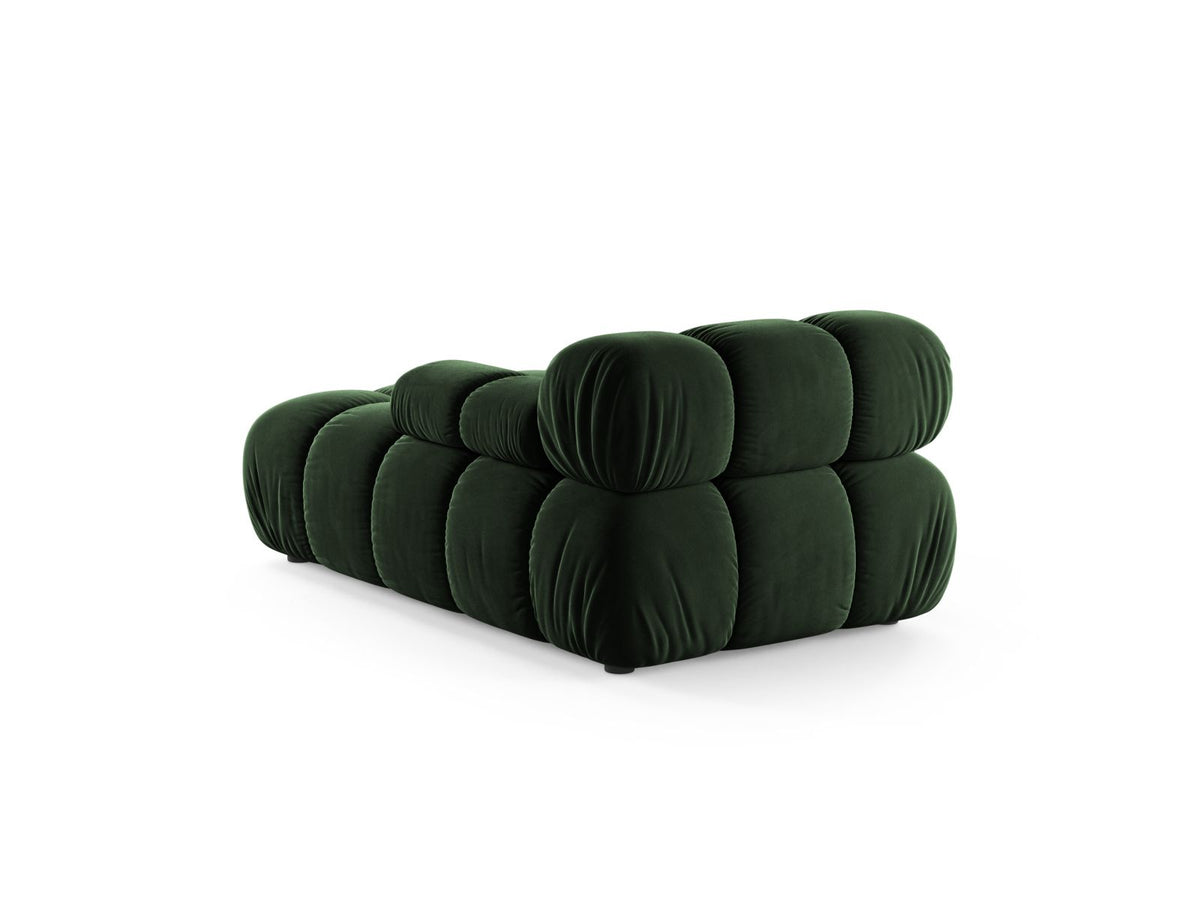 1-Sitzer Chaise Longue rechts Bellis in Bottle Green-Venus präsentiert im Onlineshop von KAQTU Design AG. Modulares Sofa ist von Micadoni
