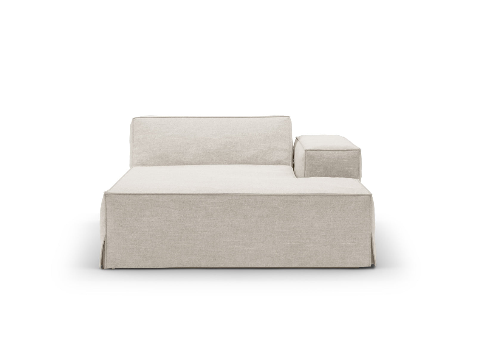 Jodie Modular Chaise Longue rechts  1 Sitzer in Natural präsentiert im Onlineshop von KAQTU Design AG. Modulares Sofa ist von Micadoni