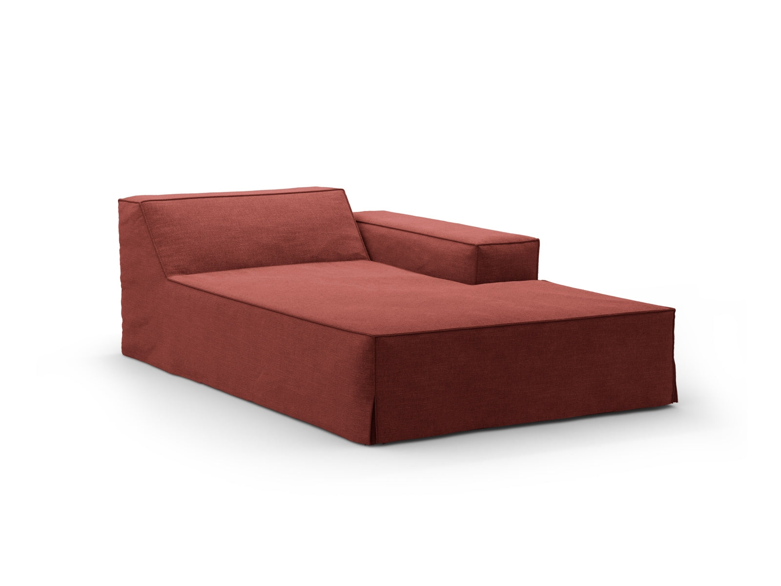 Jodie Modular Chaise Longue rechts  1 Sitzer in Cherrywood präsentiert im Onlineshop von KAQTU Design AG. Modulares Sofa ist von Micadoni