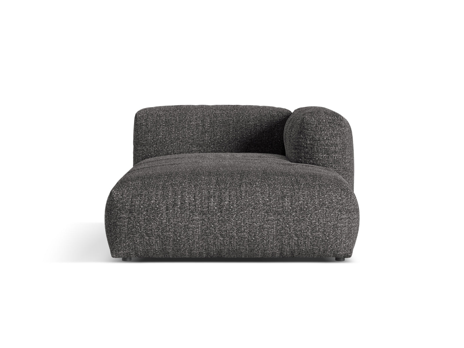 1-Sitzer Chaise Longue Rechts Martina in Anthracite-Monet präsentiert im Onlineshop von KAQTU Design AG. Modulares Sofa ist von Micadoni