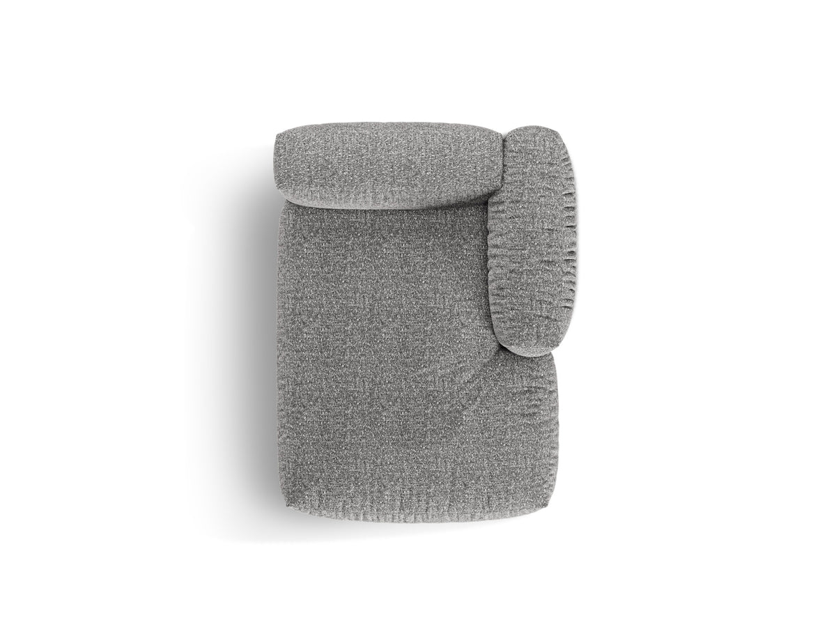 1-Sitzer Chaise Longue Rechts Martina in Graphite-Monet präsentiert im Onlineshop von KAQTU Design AG. Modulares Sofa ist von Micadoni