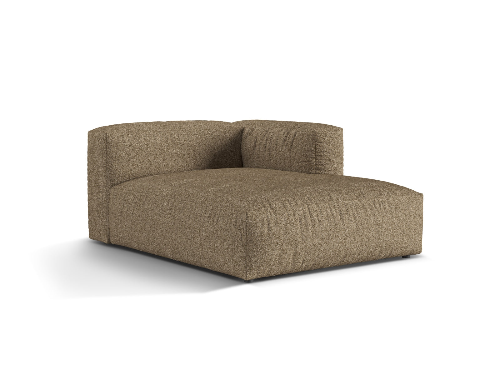 Elegante 1-Sitzer Chaise Longue Rechts Martina in stilvollem Cappuccino, ideal für moderne Wohnräume und vielseitige Sofa-Kombinationen.