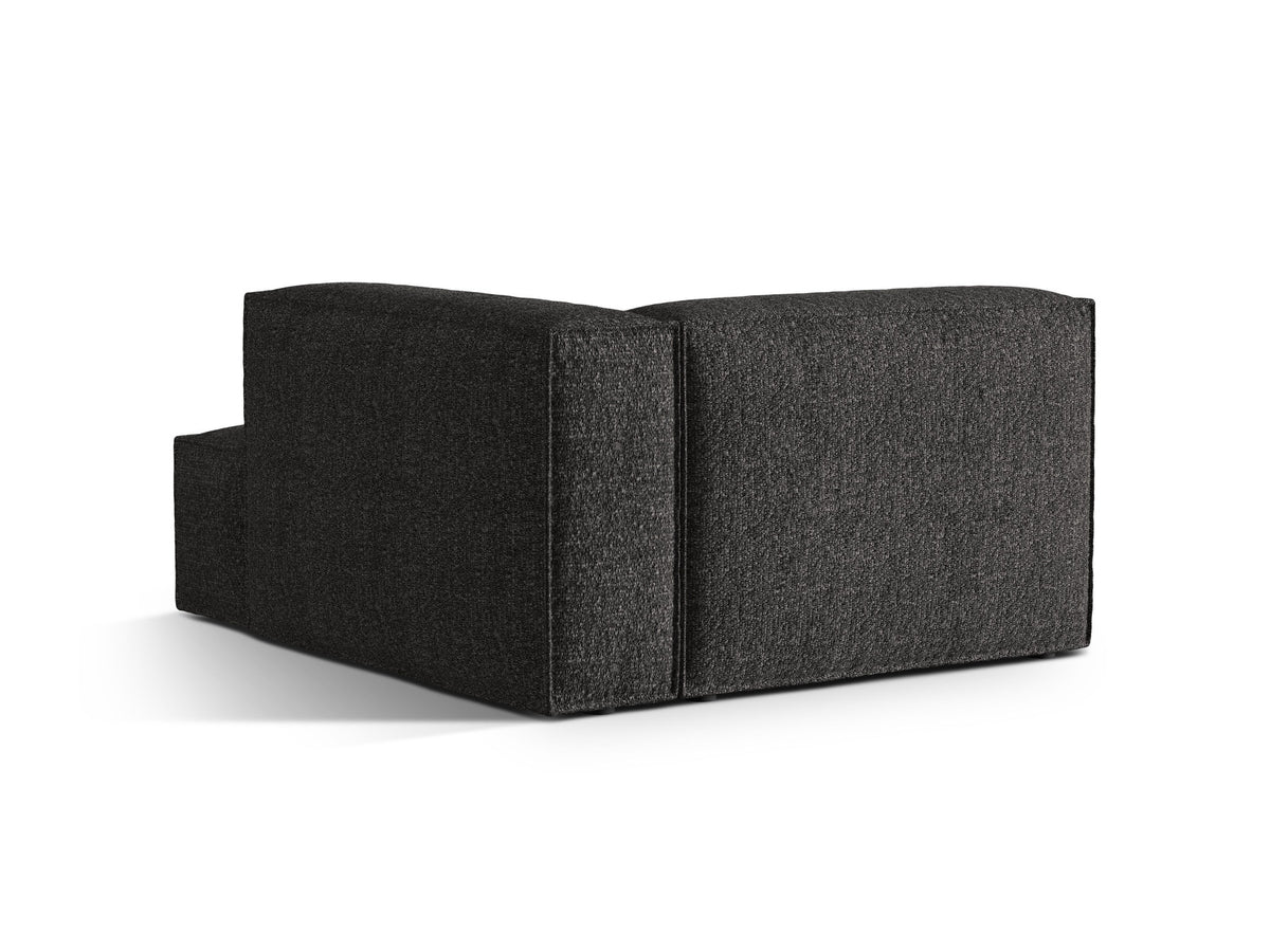 Nuria Boucle Chaise Longue rechts 1 Sitzer in Anthracite-Monet präsentiert im Onlineshop von KAQTU Design AG. Modulares Sofa ist von Micadoni