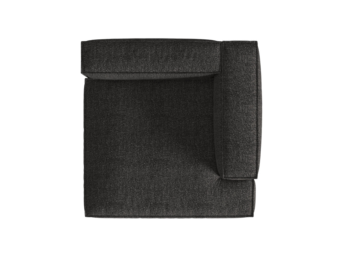 Nuria Boucle Chaise Longue rechts 1 Sitzer in Anthracite-Monet präsentiert im Onlineshop von KAQTU Design AG. Modulares Sofa ist von Micadoni