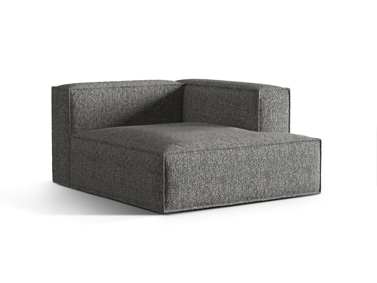Nuria Boucle Chaise Longue rechts 1 Sitzer in Graphite-Monet präsentiert im Onlineshop von KAQTU Design AG. Modulares Sofa ist von Micadoni