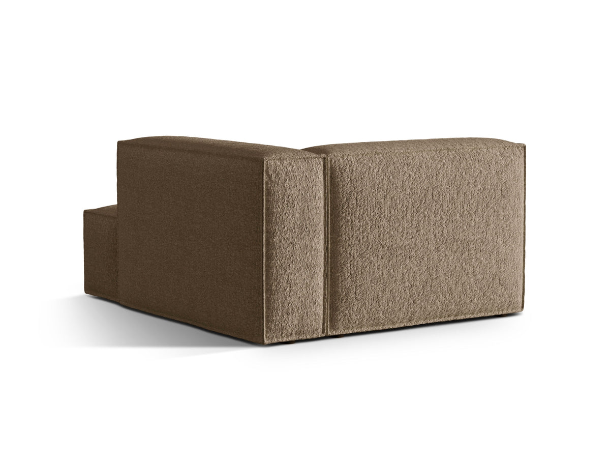 Nuria Boucle Chaise Longue rechts 1 Sitzer in Cappuccino-Monet präsentiert im Onlineshop von KAQTU Design AG. Modulares Sofa ist von Micadoni