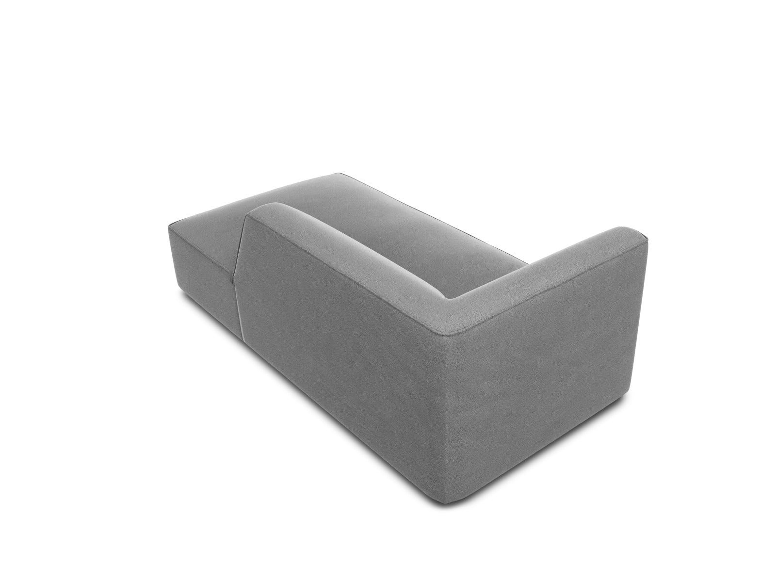 Stylisches Ruby Velour Sofa Chaise Lounge mit rechter Armlehne, perfekt für stilvolle Wohnzimmer und entspannende Auszeiten.