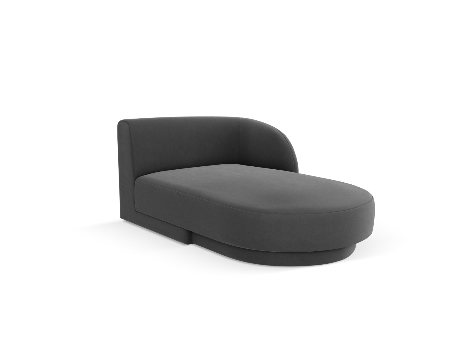 Miley Velour Sofa Chaise Lounge rechts 2 Sitzer