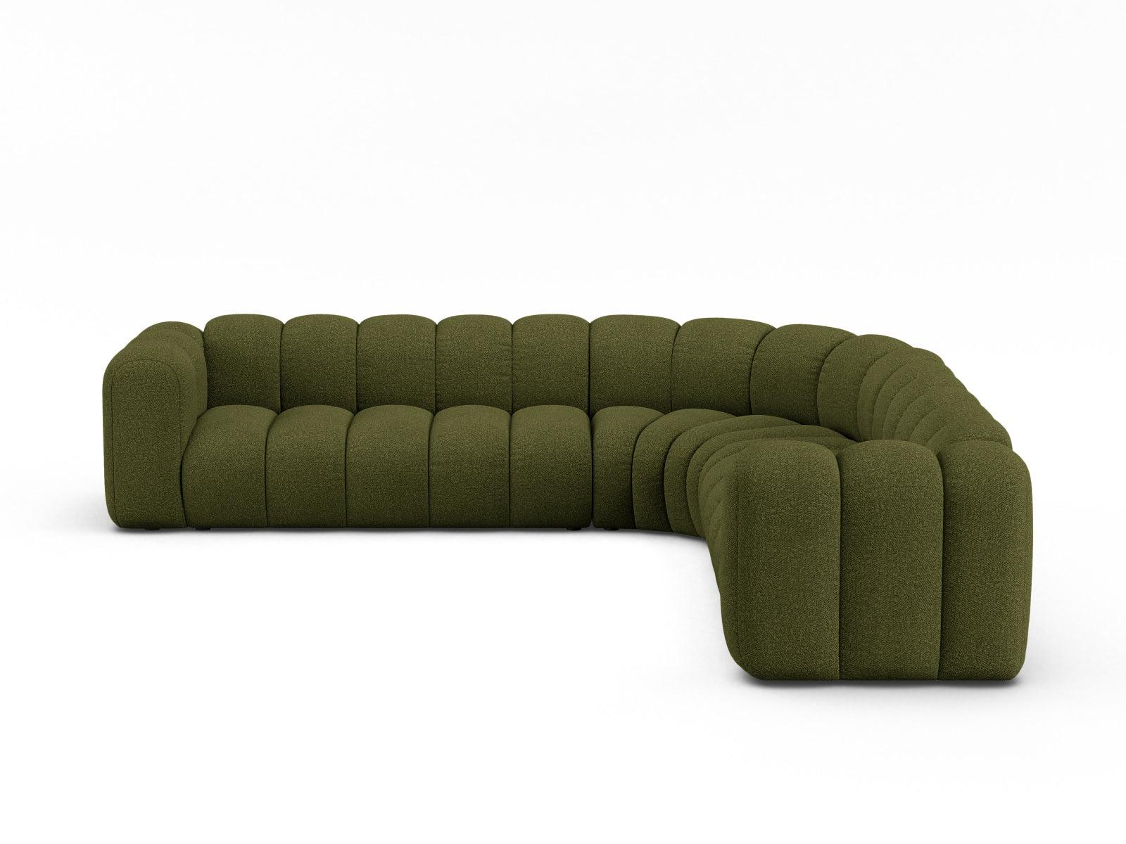 Lupine Modulares Symmetrical Ecksofa 6 Sitzer in Dark Olive Green-Baloo präsentiert im Onlineshop von KAQTU Design AG. Ecksofa ist von Micadoni