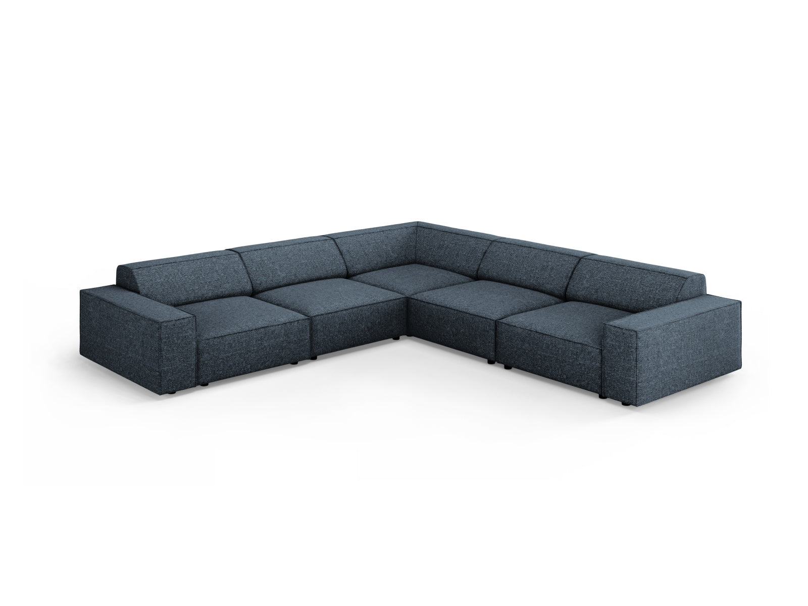 Jodie Modulares Symmetrical Ecksofa 6 Sitzer in Royal Blue präsentiert im Onlineshop von KAQTU Design AG. Ecksofa ist von Micadoni
