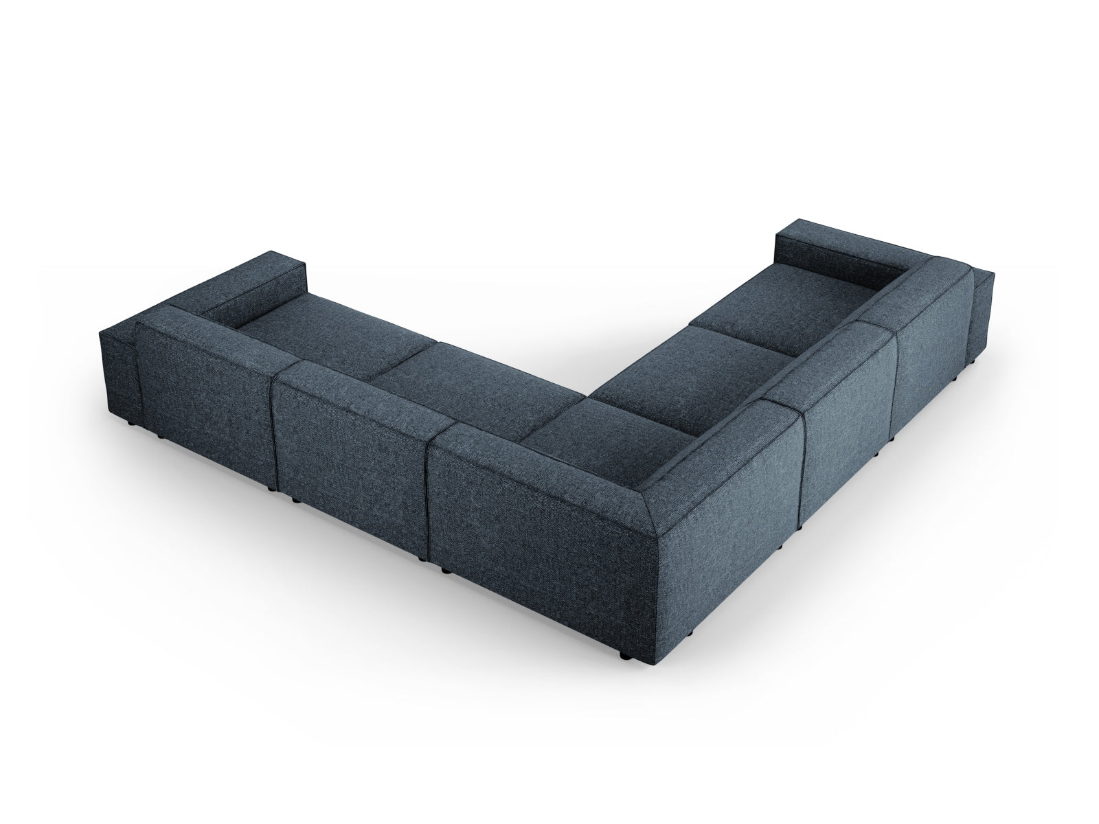 Jodie Modulares Symmetrical Ecksofa 6 Sitzer in Royal Blue präsentiert im Onlineshop von KAQTU Design AG. Ecksofa ist von Micadoni