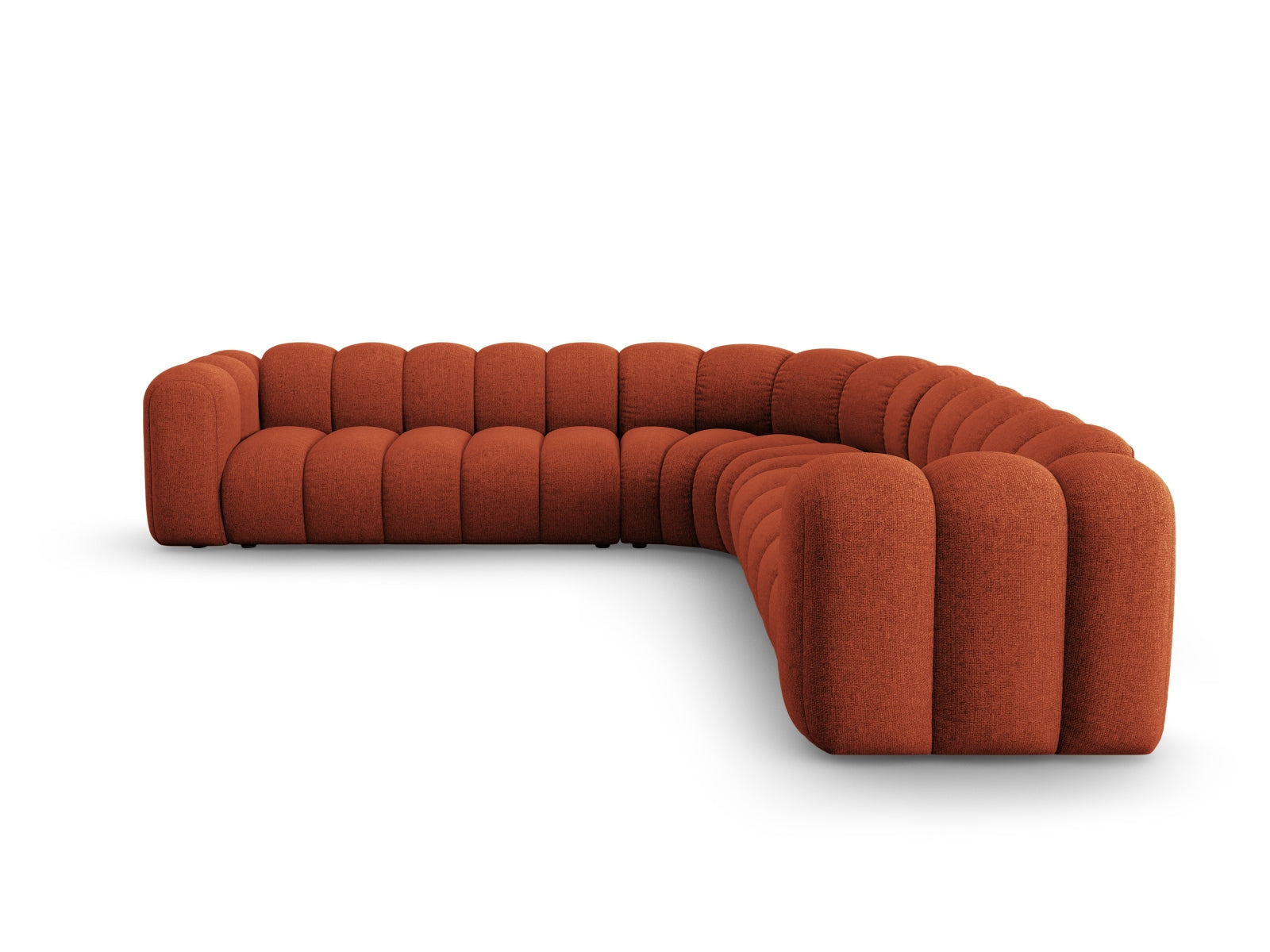 Lupine Modulares Symmetrical Ecksofa 5 Sitzer in Terracotta präsentiert im Onlineshop von KAQTU Design AG. Ecksofa ist von Micadoni