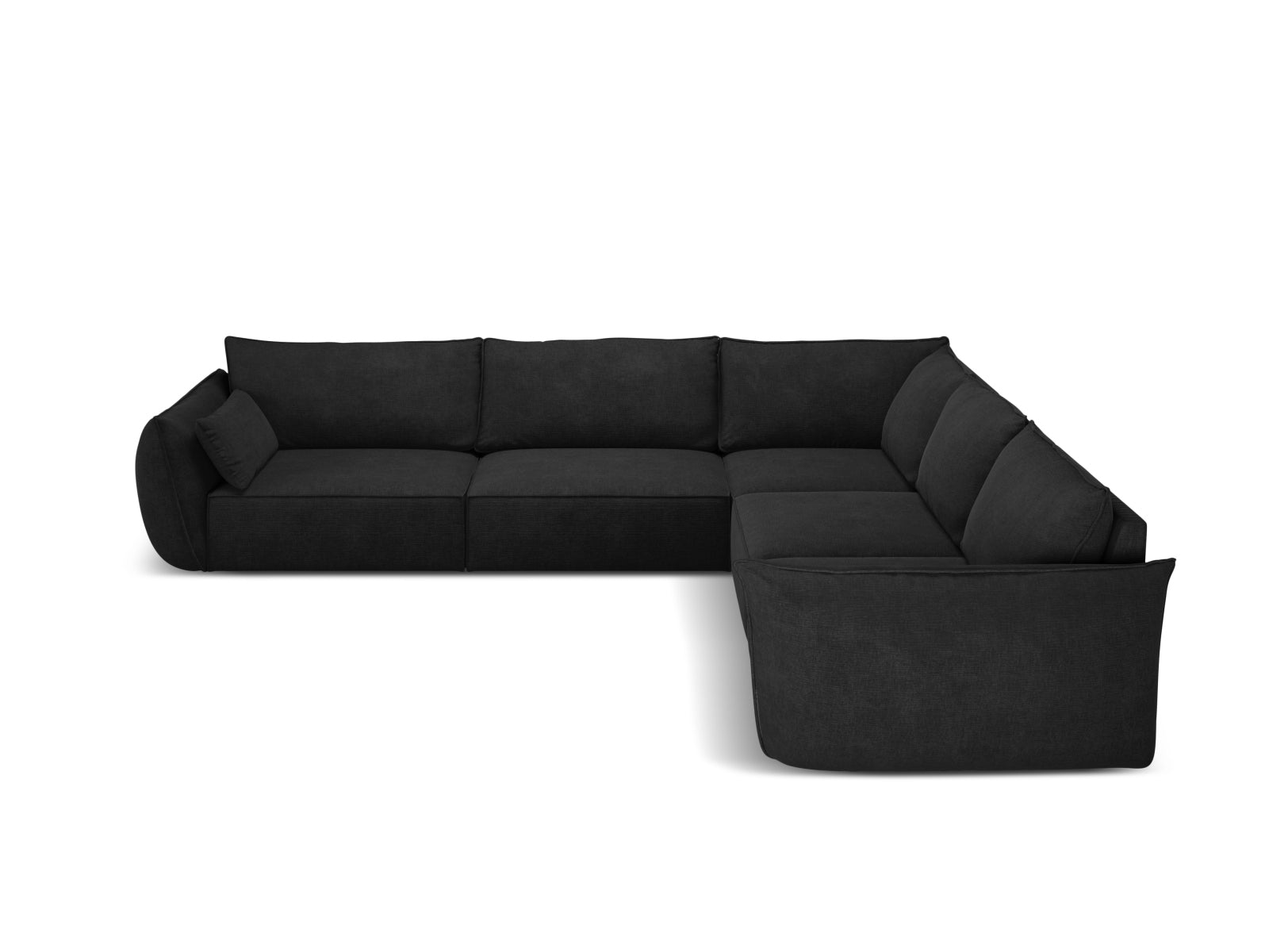 Kaelle Symmetrical Ecksofa 7 Sitzer in Black präsentiert im Onlineshop von KAQTU Design AG. Ecksofa ist von Micadoni