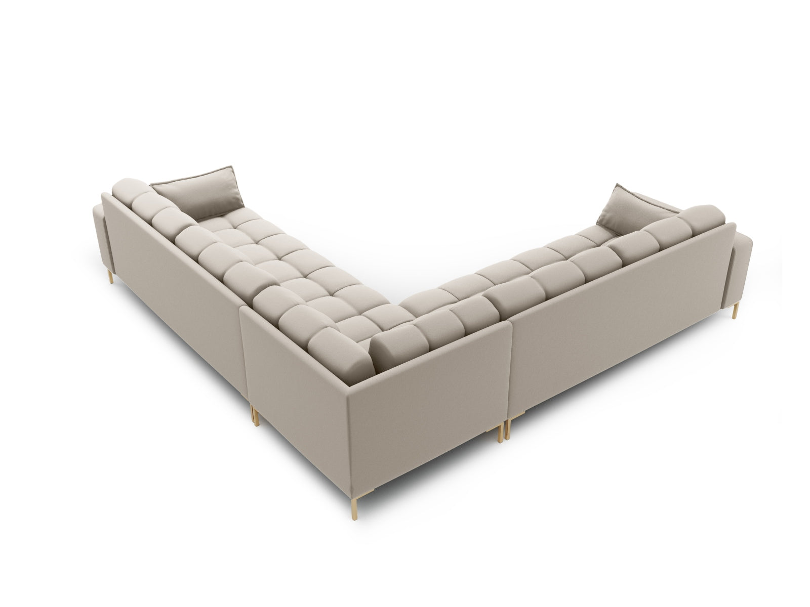 Erleben Sie das elegante Mamaia Ecksofa 6 Sitzer von Micadoni – der perfekte Ort für gesellige Zusammenkünfte und entspannende Stunden.