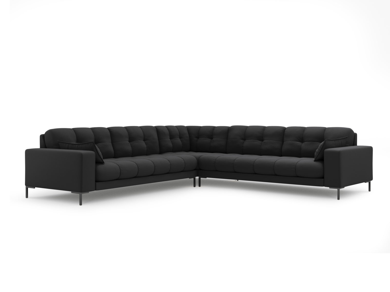 Mamaia Symmetrical Ecksofa 6 Sitzer in Dark Grey/Schwarz präsentiert im Onlineshop von KAQTU Design AG. Ecksofa ist von Micadoni