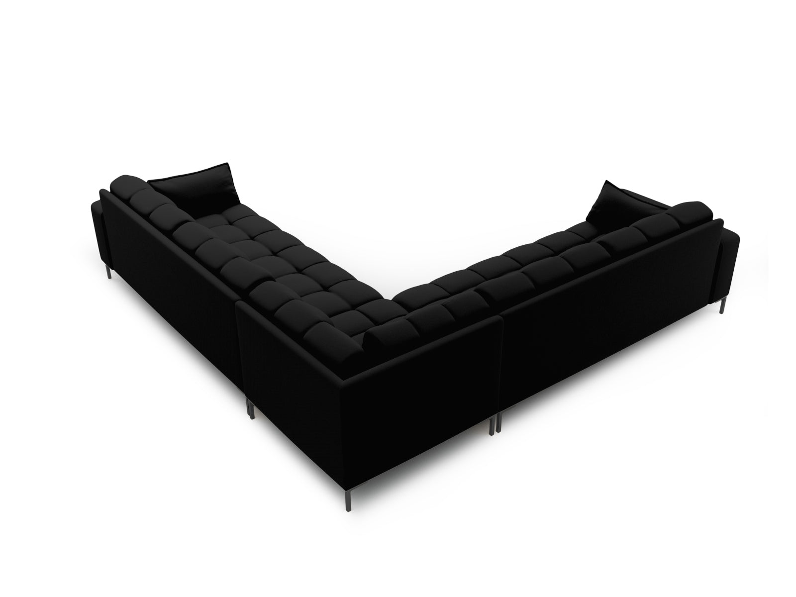 Mamaia Symmetrical Ecksofa 6 Sitzer in Black/Schwarz präsentiert im Onlineshop von KAQTU Design AG. Ecksofa ist von Micadoni