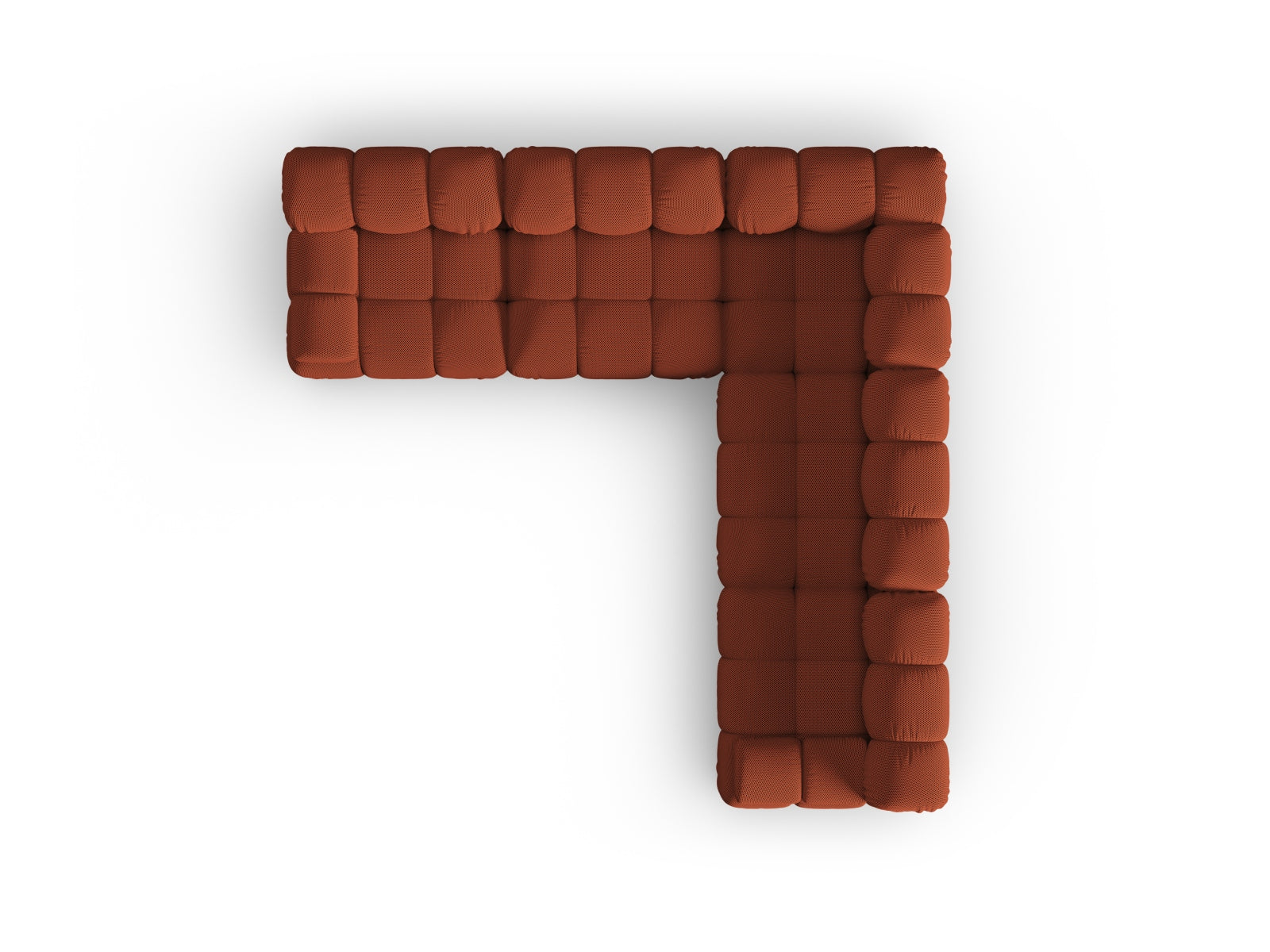 Bellis Symmetrical Ecksofa 5 Sitzer 282cm in Brick präsentiert im Onlineshop von KAQTU Design AG. Ecksofa ist von Micadoni