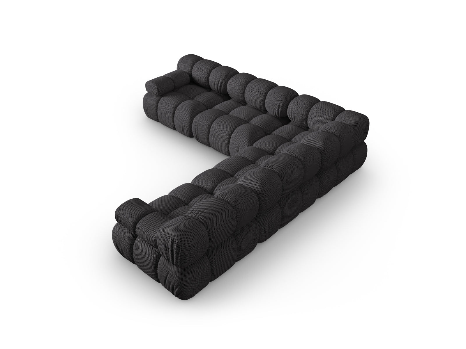 Modernes Bellis Ecksofa in Espresso-Sonic, großzügiger 5-Sitzer mit 282 cm, perfekt für gemütliche und stilvolle Wohnzimmer.