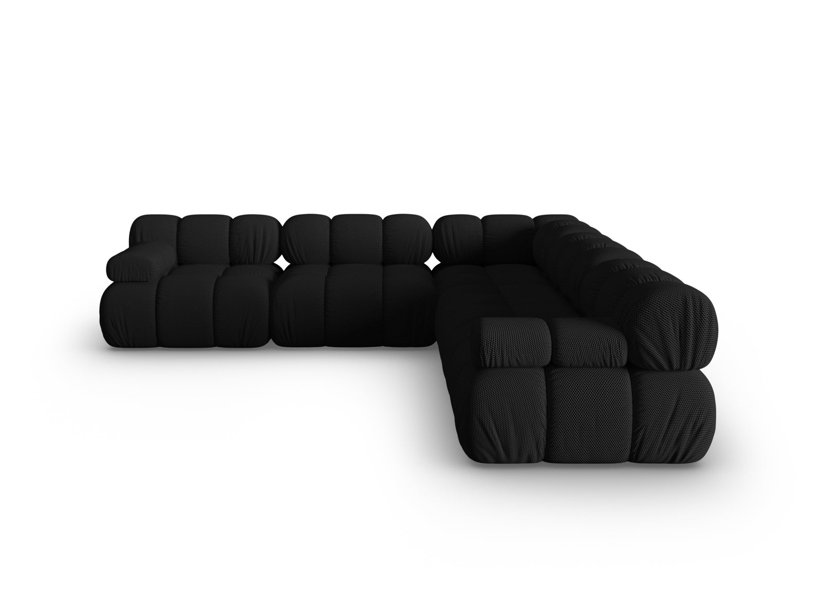 Bellis Symmetrical Ecksofa 5 Sitzer 282cm in Black präsentiert im Onlineshop von KAQTU Design AG. Ecksofa ist von Micadoni