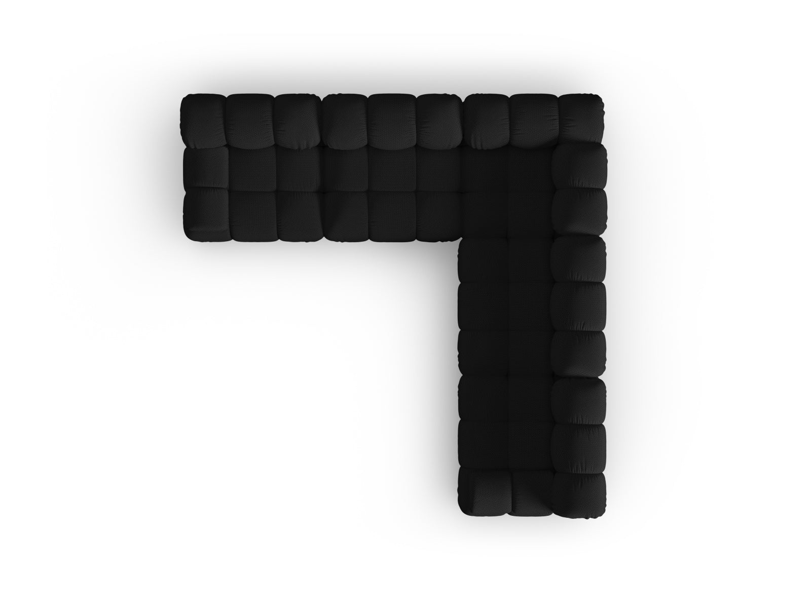 Bellis Symmetrical Ecksofa 5 Sitzer 282cm in Black präsentiert im Onlineshop von KAQTU Design AG. Ecksofa ist von Micadoni