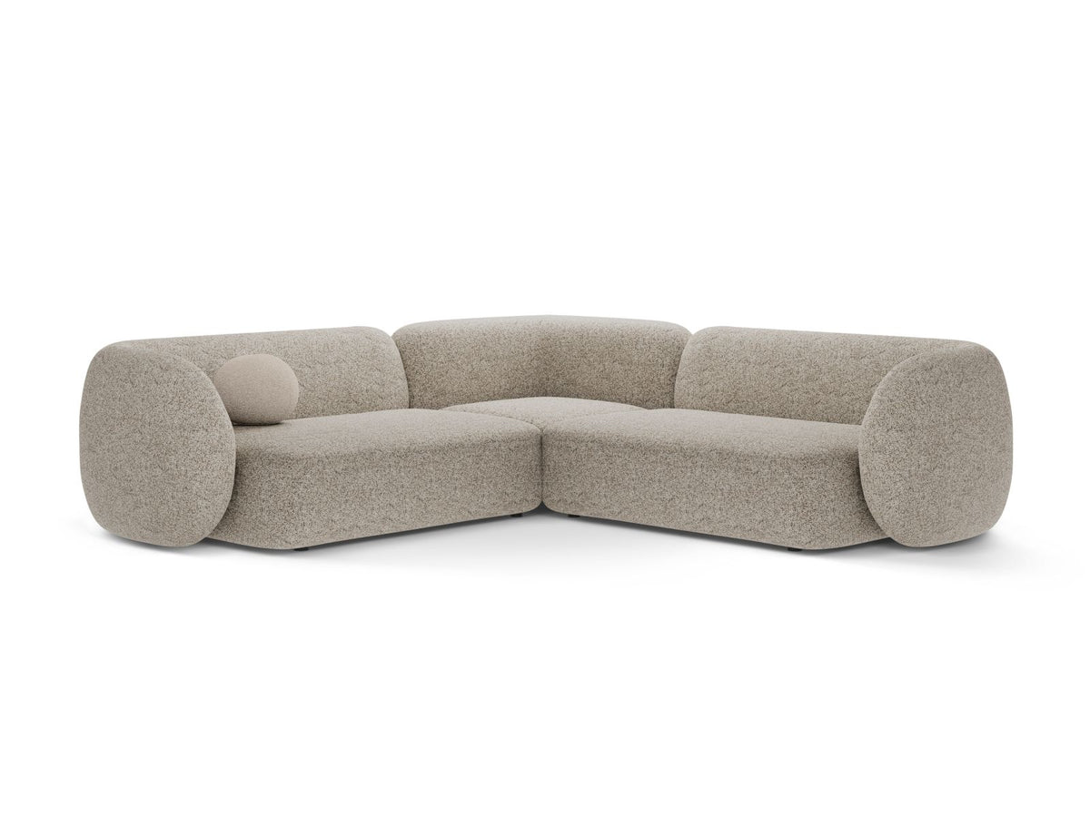 5-Sitzer Ecksofa modular symmetrisch Kate in Beige Melange-Puente präsentiert im Onlineshop von KAQTU Design AG. Ecksofa ist von Micadoni
