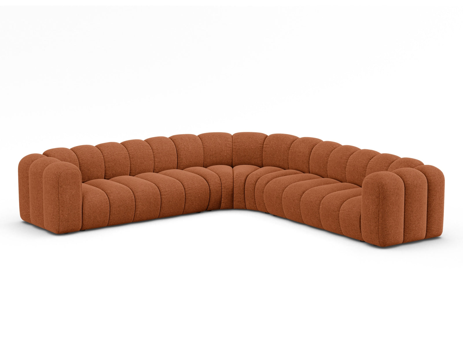 Lupine Modular Symmetrical Ecksofa 5 Sitzer in Brick präsentiert im Onlineshop von KAQTU Design AG. Ecksofa ist von Micadoni