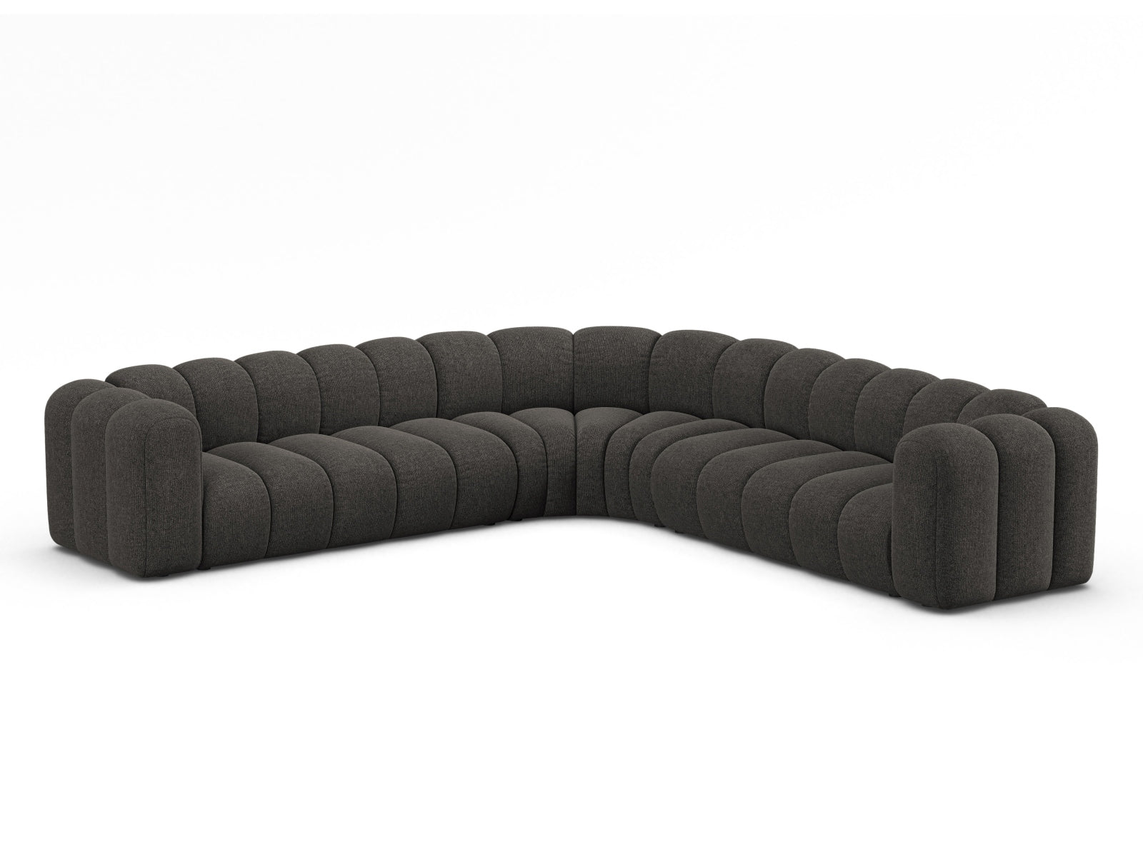 Lupine Modular Symmetrical Ecksofa 5 Sitzer in Dark Grey präsentiert im Onlineshop von KAQTU Design AG. Ecksofa ist von Micadoni