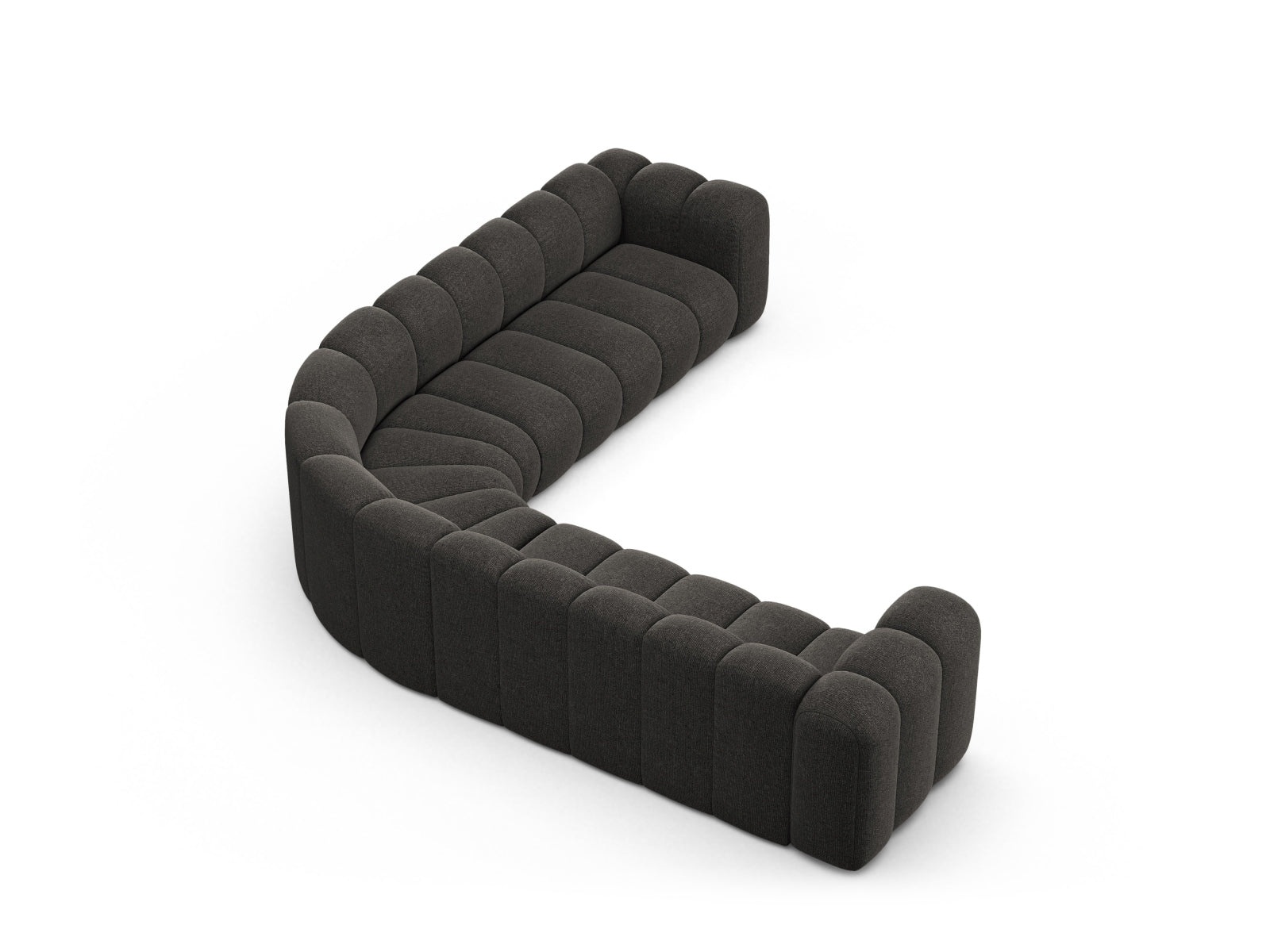 Lupine Modular Symmetrical Ecksofa 5 Sitzer in Dark Grey präsentiert im Onlineshop von KAQTU Design AG. Ecksofa ist von Micadoni