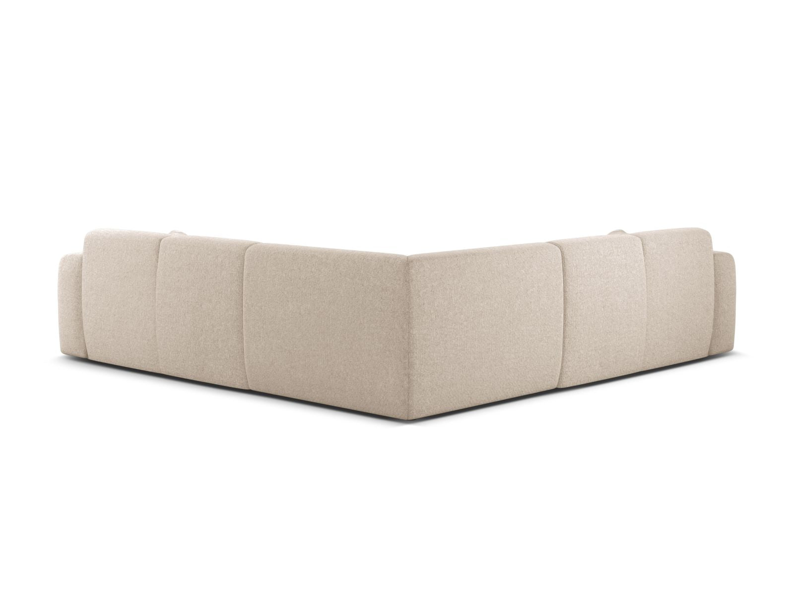 Elegantes 5-Sitzer Ecksofa Symmetric Molino in neutralem Beige, ideal für gemütliche Abende und geschmackvolle Wohnräume.