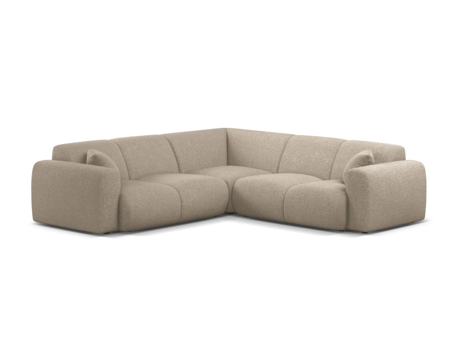 5-Sitzer Ecksofa Symmetric Molino in Dark Beige-Eden präsentiert im Onlineshop von KAQTU Design AG. Ecksofa ist von Micadoni