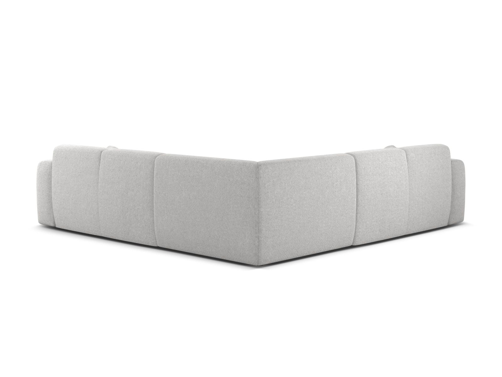 Elegantes 5-Sitzer Ecksofa Symmetric Molino in zeitlosem Silver-Eden, ideal für gemütliche Abende und modernes Wohndesign.