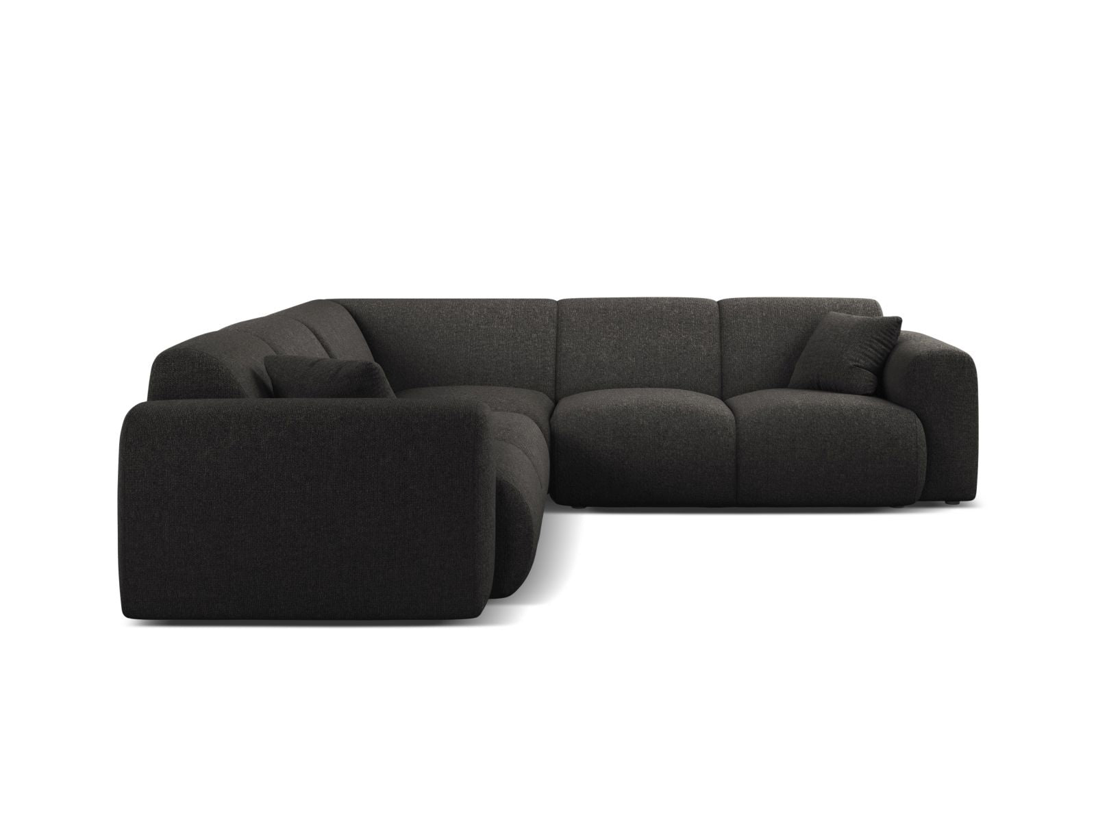 Elegantes 5-Sitzer Ecksofa Symmetric Molino in Anthrazit, ideal für stilvolle Wohnräume, präsentiert von Micadoni.