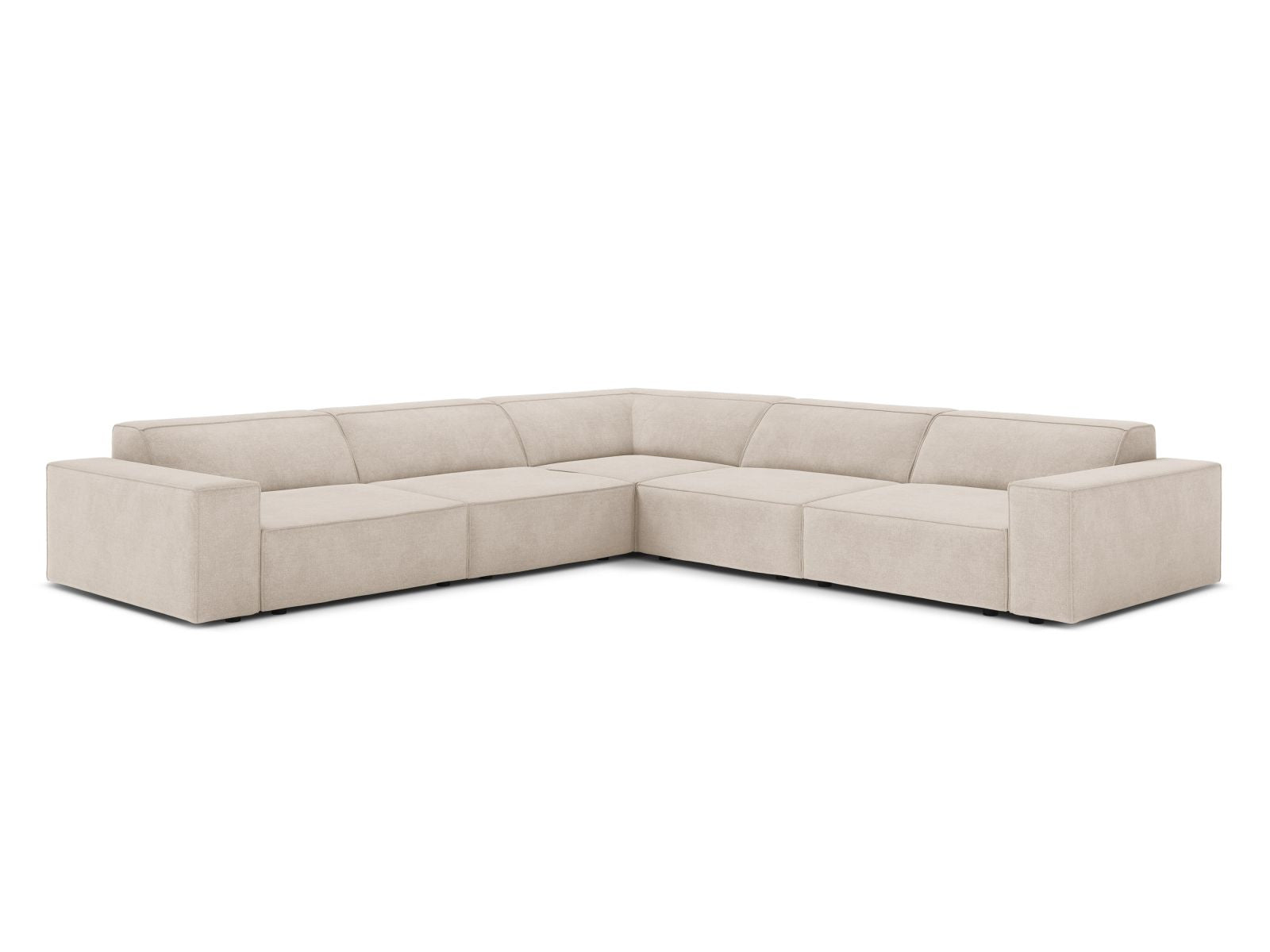 6-Sitzer Symmetrical Modular Corner Sofa Jodie in Beige-Liberty präsentiert im Onlineshop von KAQTU Design AG. Ecksofa ist von Micadoni