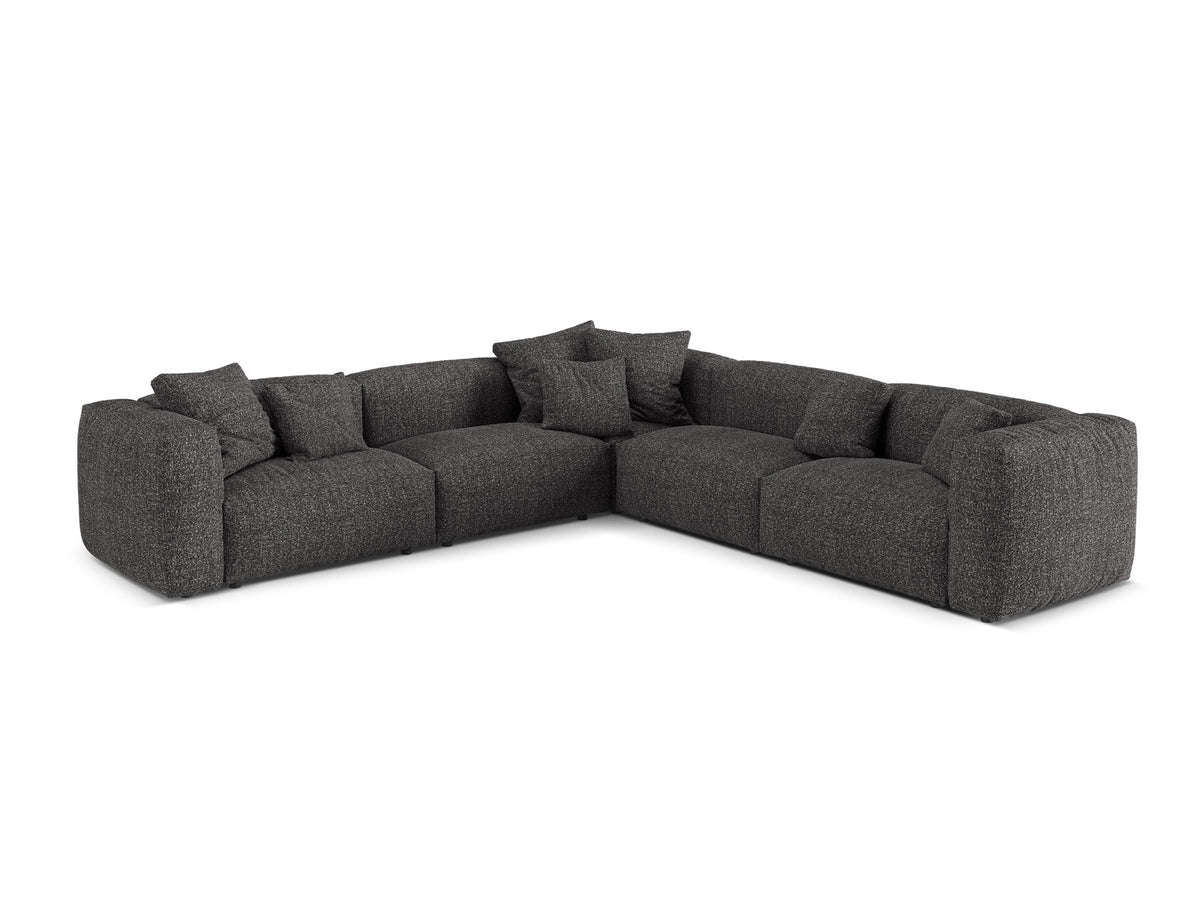 Martina Modulares symmetrisches Ecksofa 5-Sitzer Standard-Tiefe von Micadoni