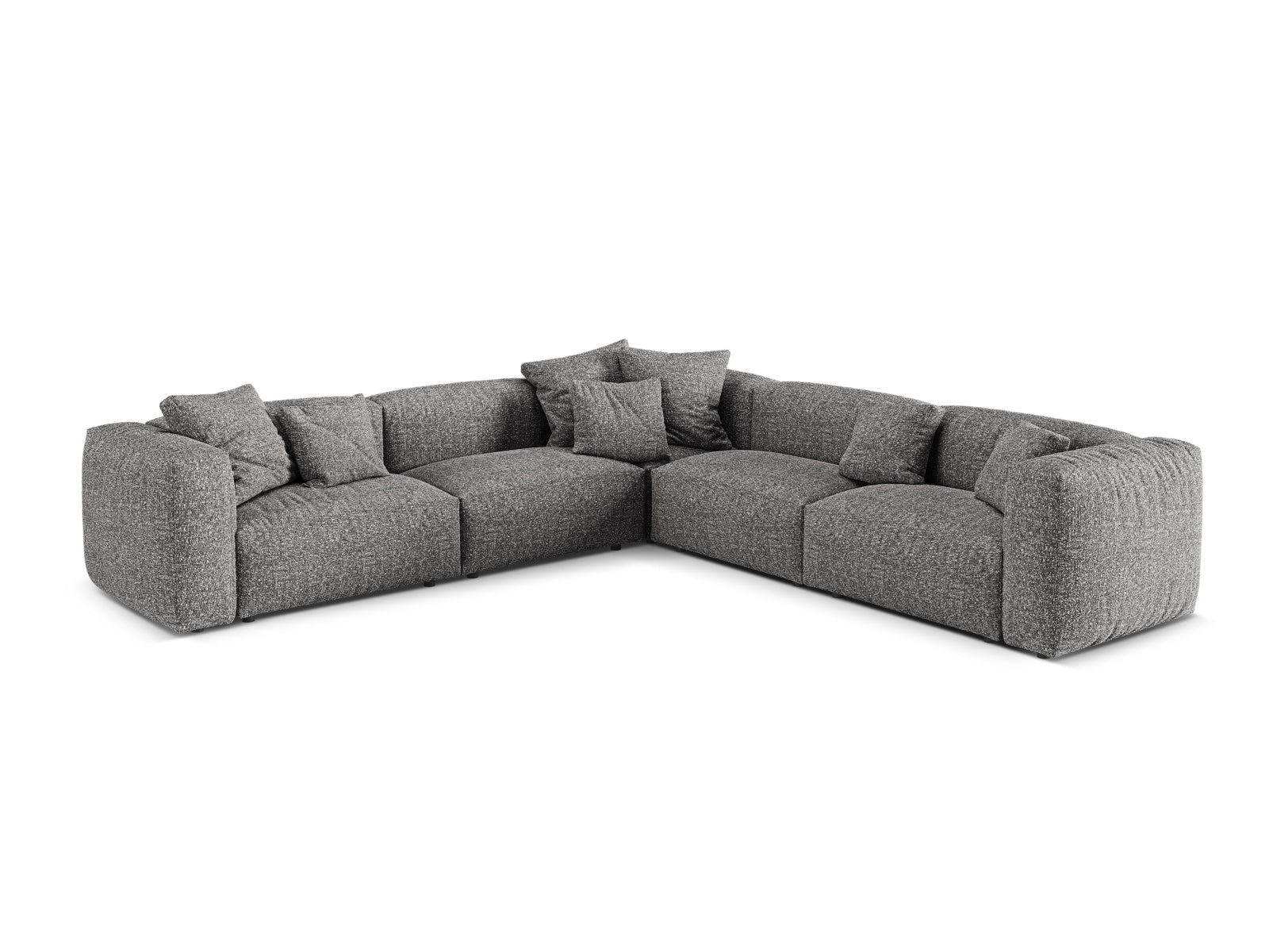 Elegantes 5-Sitzer Ecksofa Martina im symmetrischen Design, perfekt für gesellige Abende und moderne Wohnkonzepte.