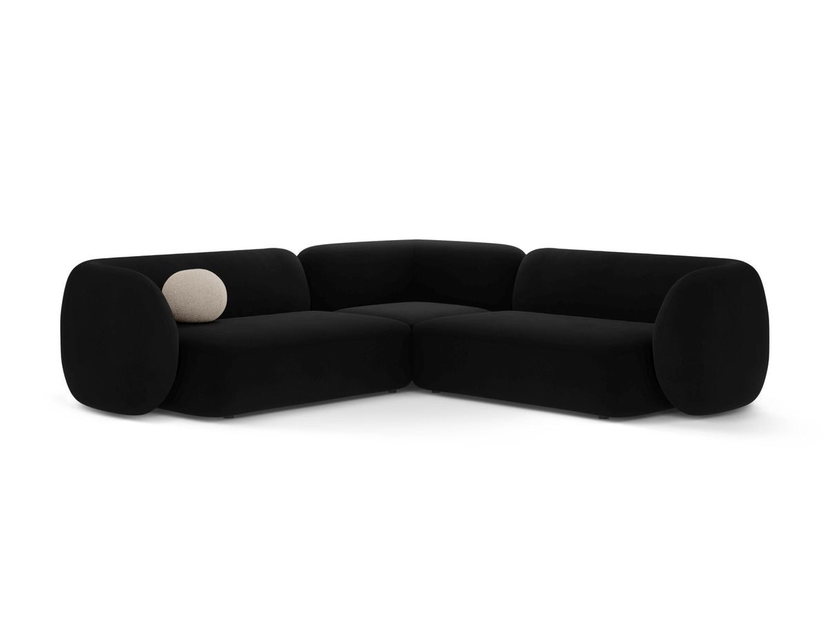 5-Sitzer Modular Ecksofa Symmetric Kate in Black-Salvador präsentiert im Onlineshop von KAQTU Design AG. Ecksofa ist von Micadoni