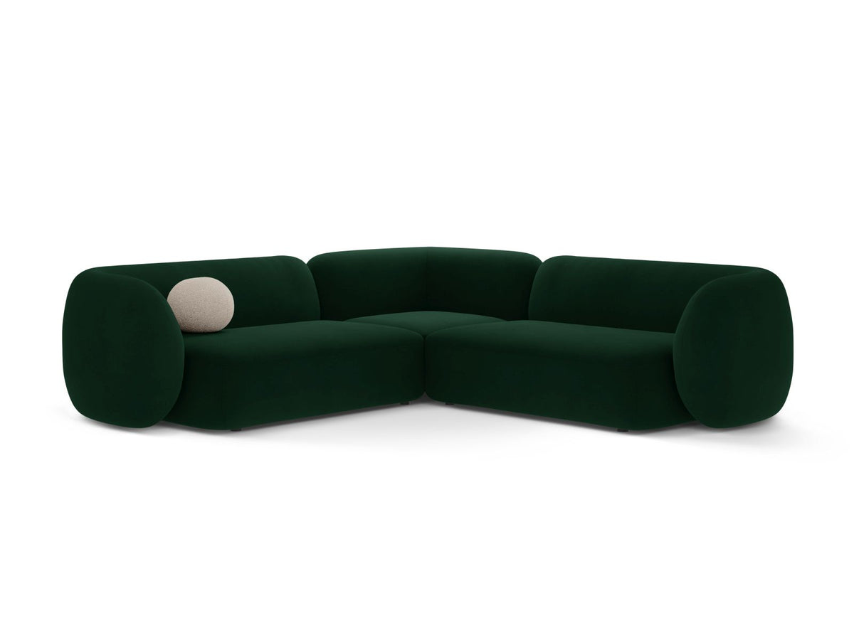 5-Sitzer Modular Ecksofa Symmetric Kate in Bottle Green-Salvador präsentiert im Onlineshop von KAQTU Design AG. Ecksofa ist von Micadoni