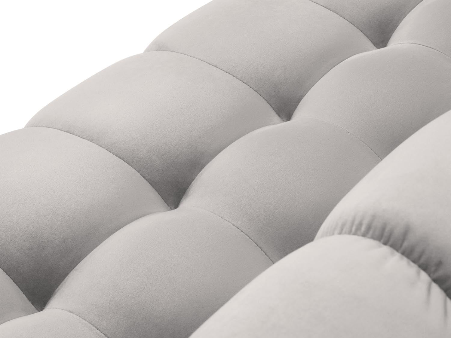 Mamaia Velour Symmetrical Ecksofa 6 Sitzer in Silver/Gold präsentiert im Onlineshop von KAQTU Design AG. Ecksofa ist von Micadoni