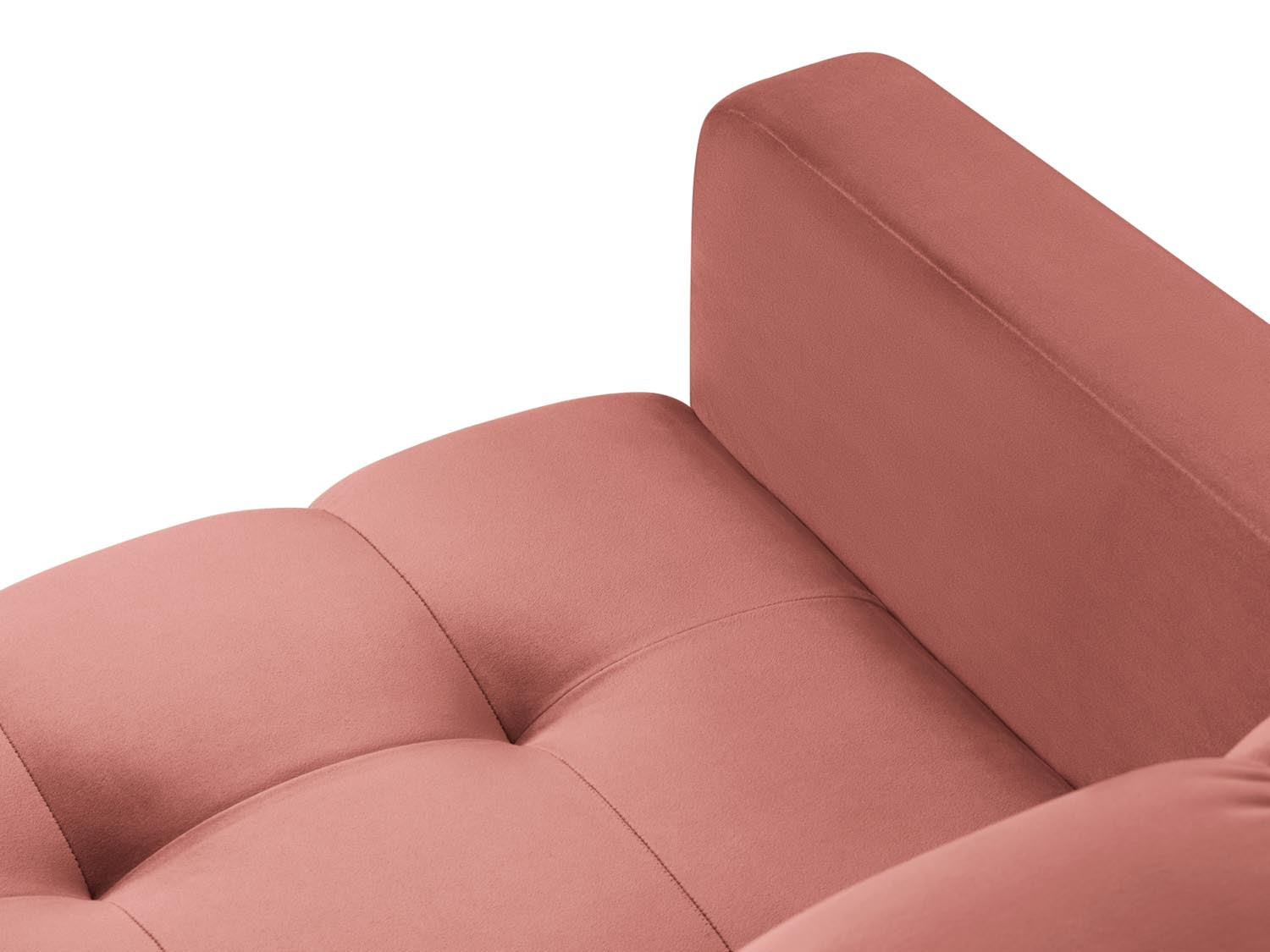 Mamaia Velour Symmetrical Ecksofa 6 Sitzer in Pink/Gold präsentiert im Onlineshop von KAQTU Design AG. Ecksofa ist von Micadoni