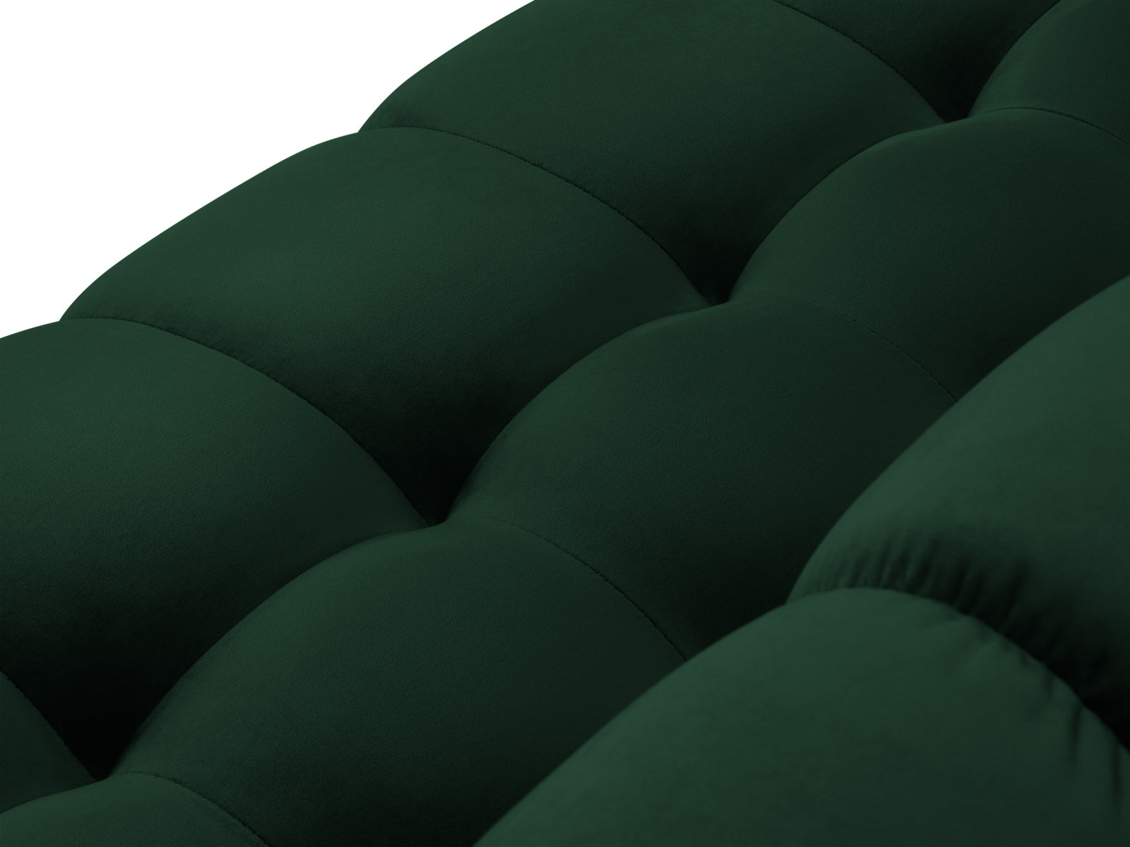 Mamaia Velour Symmetrical Ecksofa 6 Sitzer in Bottle Green/Gold präsentiert im Onlineshop von KAQTU Design AG. Ecksofa ist von Micadoni