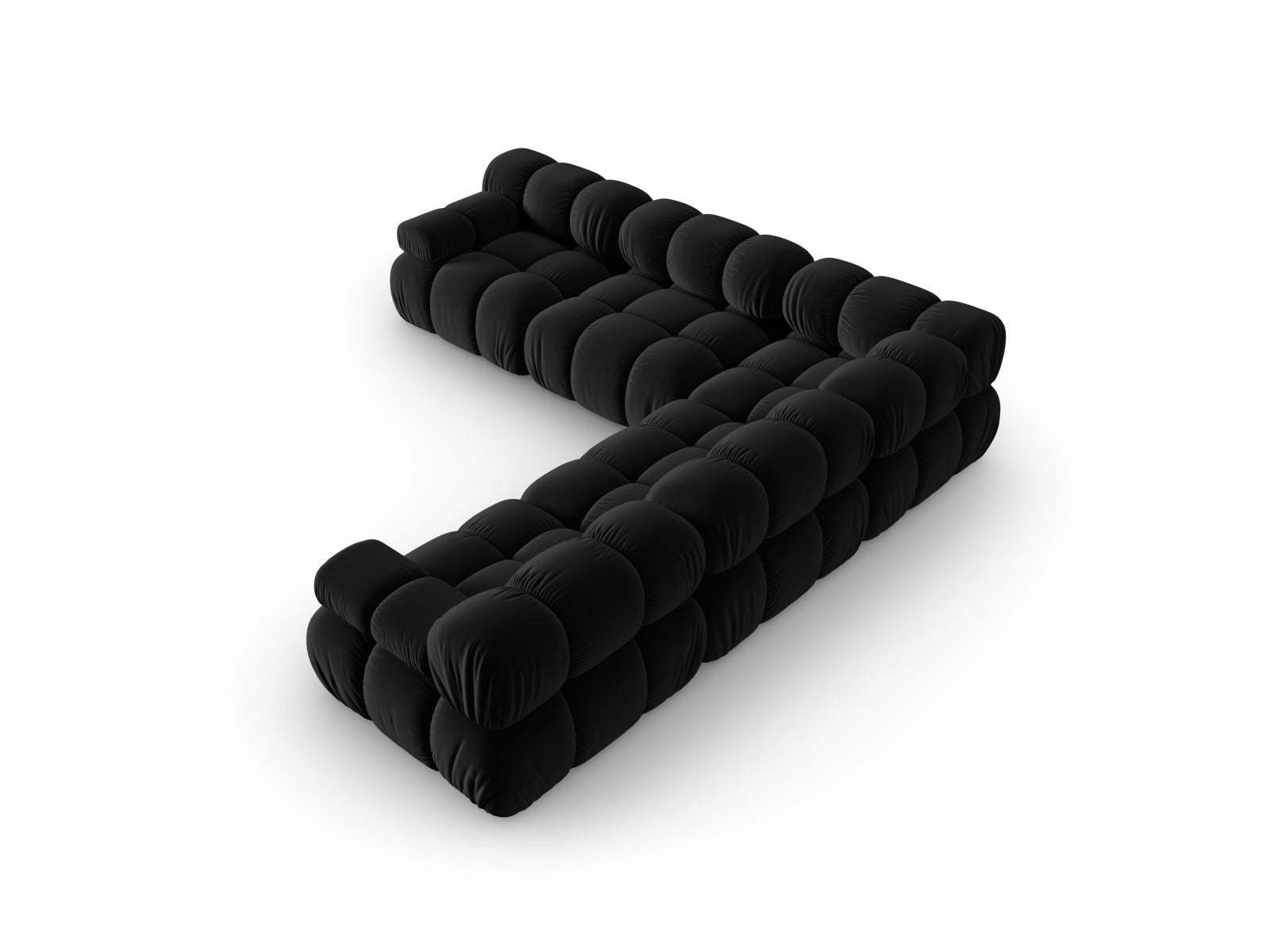 Erleben Sie das Bellis Velour Ecksofa von Micadoni – ein 5-Sitzer mit 282 cm, der Komfort und modernes Design für Ihr Zuhause vereint.