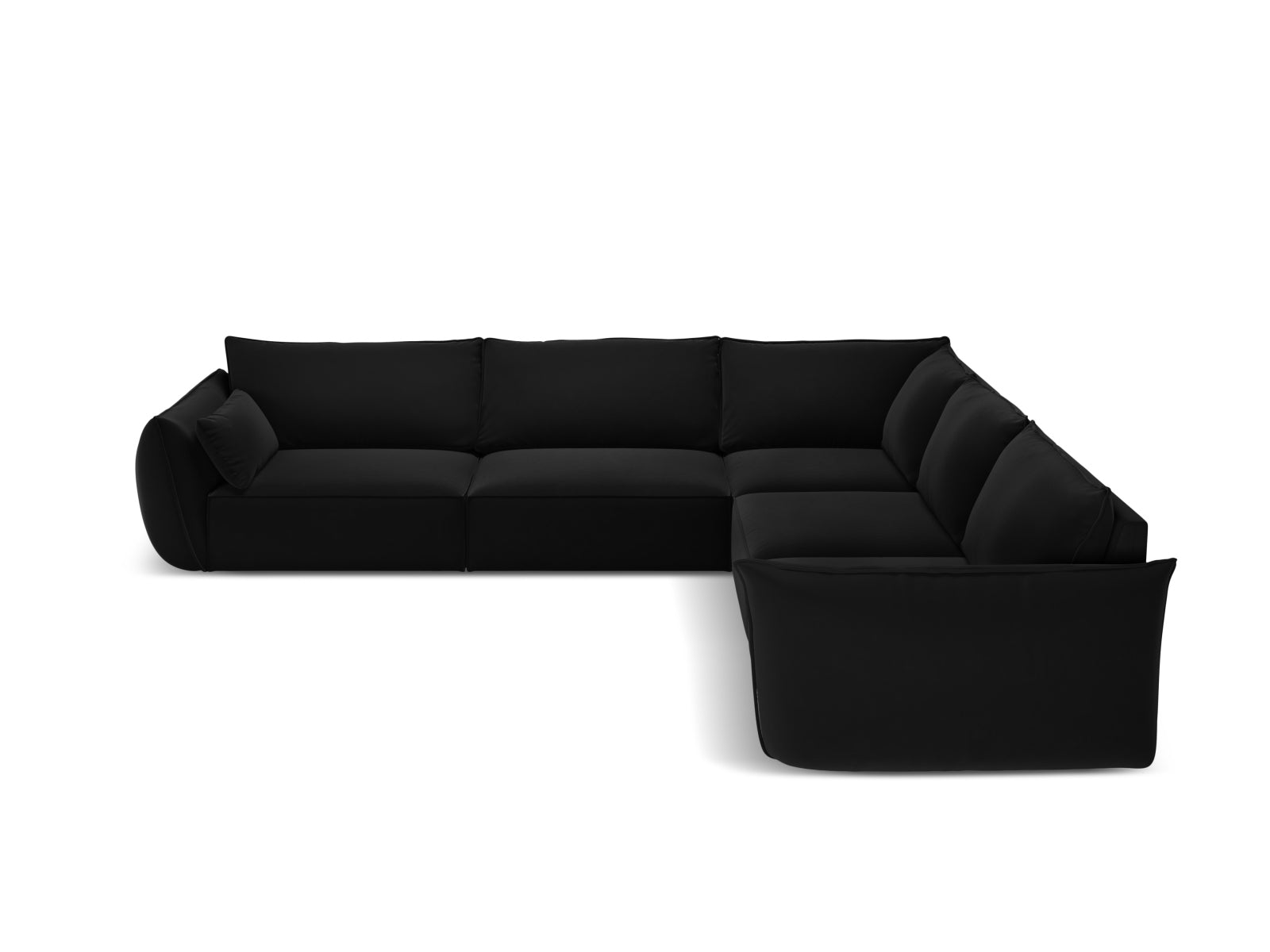 Entdecken Sie das stilvolle Kaelle Velour Ecksofa 7 Sitzer von Micadoni – ideal für Komfort und gesellige Abende in Ihrem Zuhause.